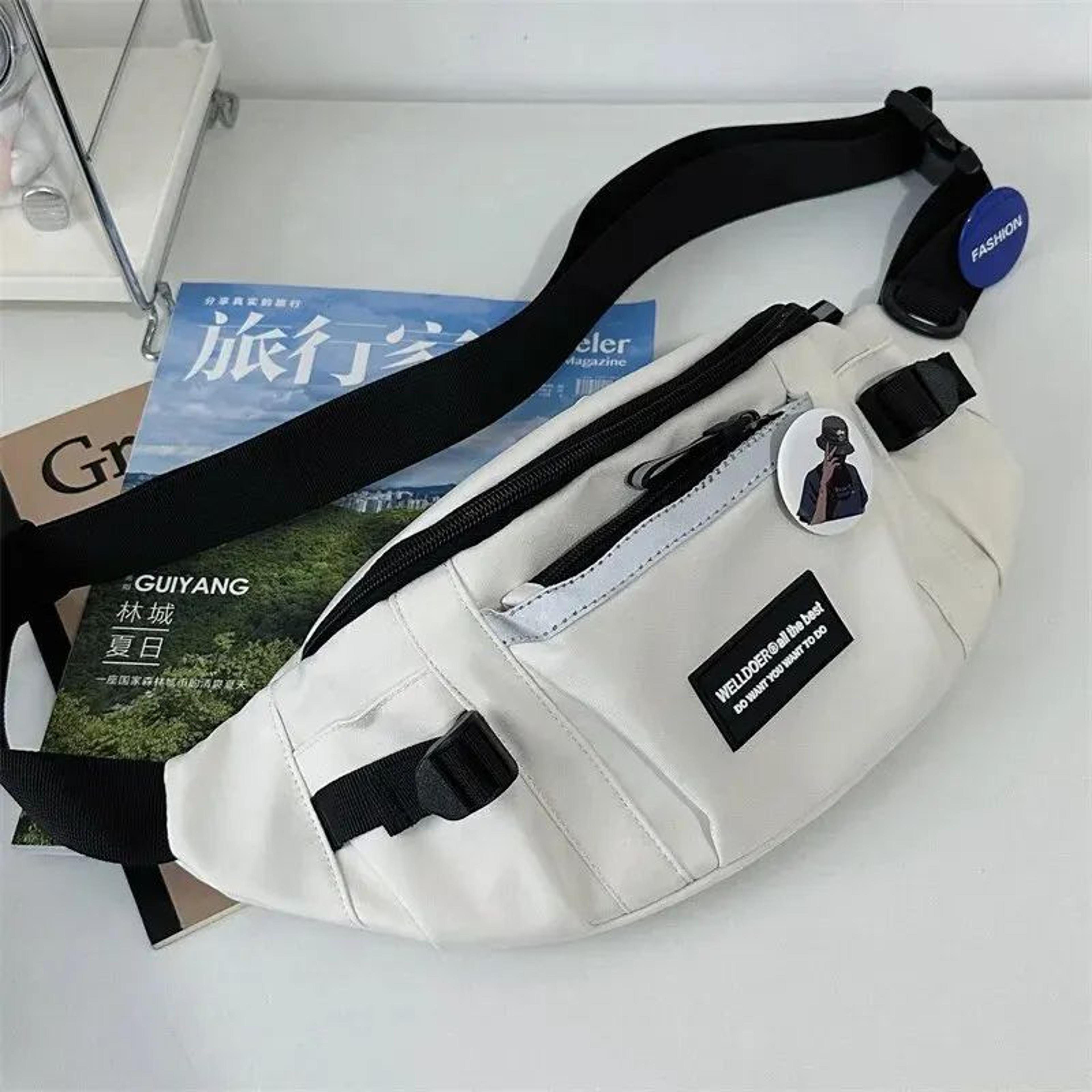 Harajuku Reflective Chest Bag  Unisex Streetwear Sling  Waist Bag 2
