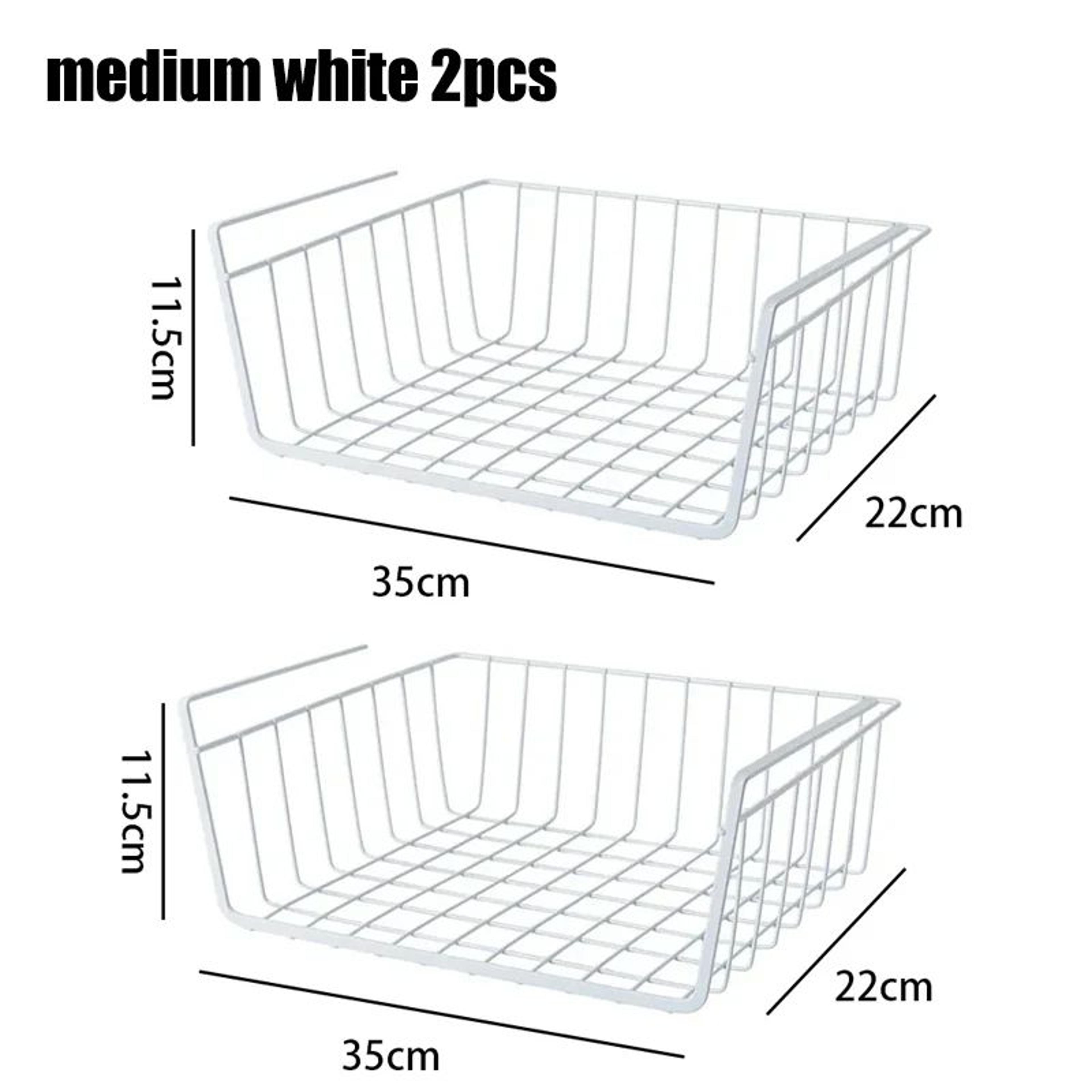 MultiFunctional Under Shelf Basket Hanging Storage Basket For Kitchen  Bathroom Perforated Metal 14