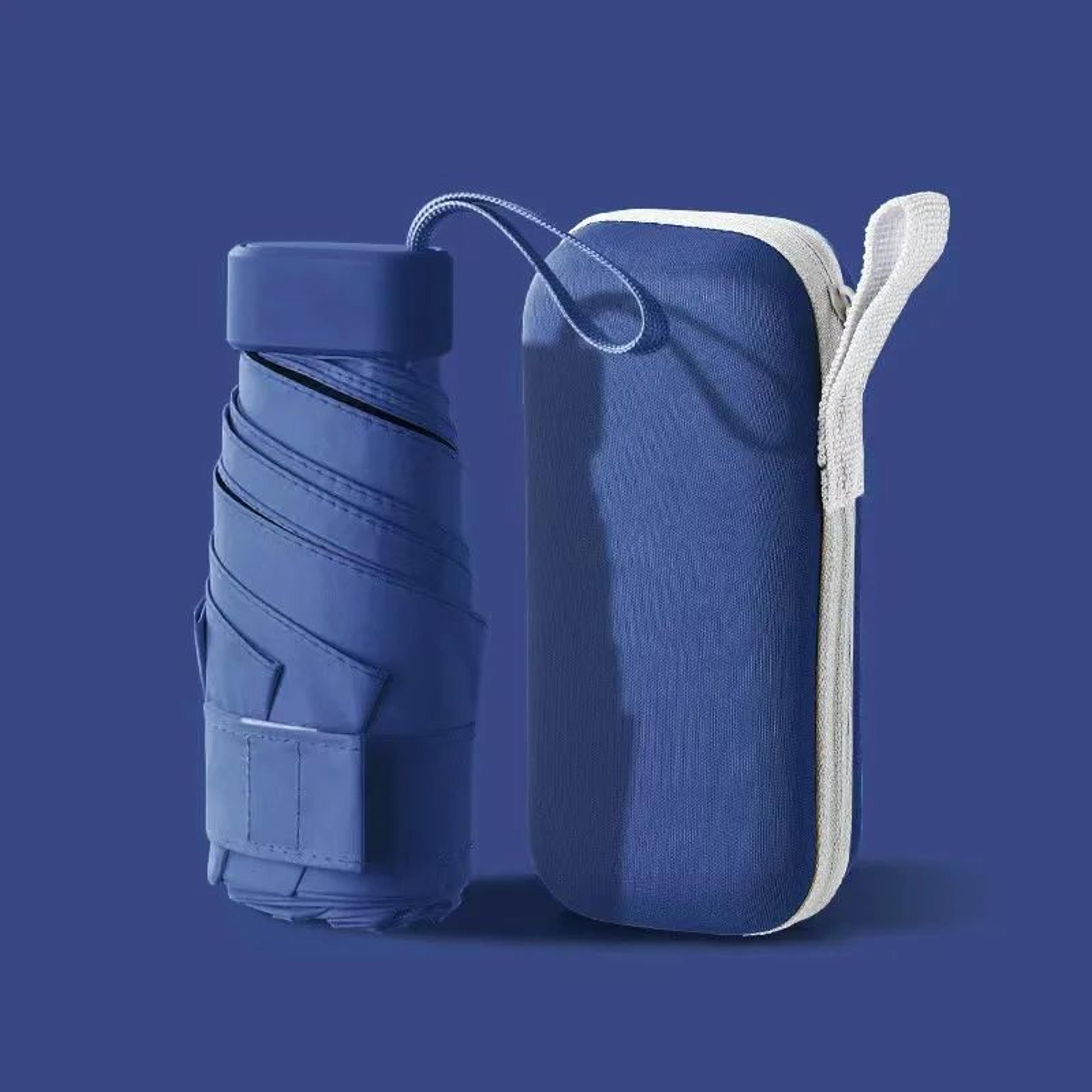 Capsule Mini Travel Umbrella With UV Sun Protection Case 9