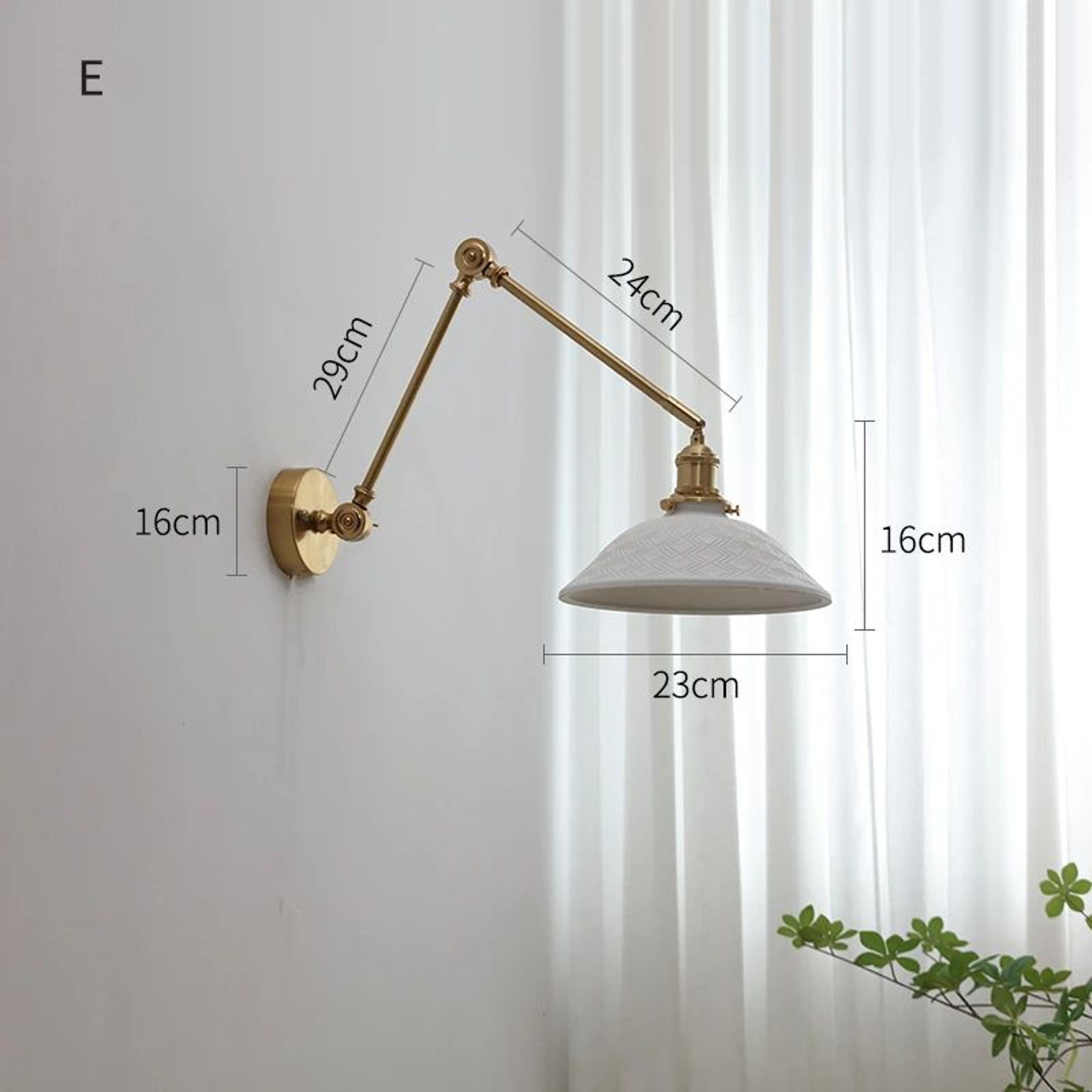 IWHD Nordic Ceramic LED Wall Lamp  Modern Pull Chain LED Wall Sconce 4W Max 100W For Bedroom  Bathr 13