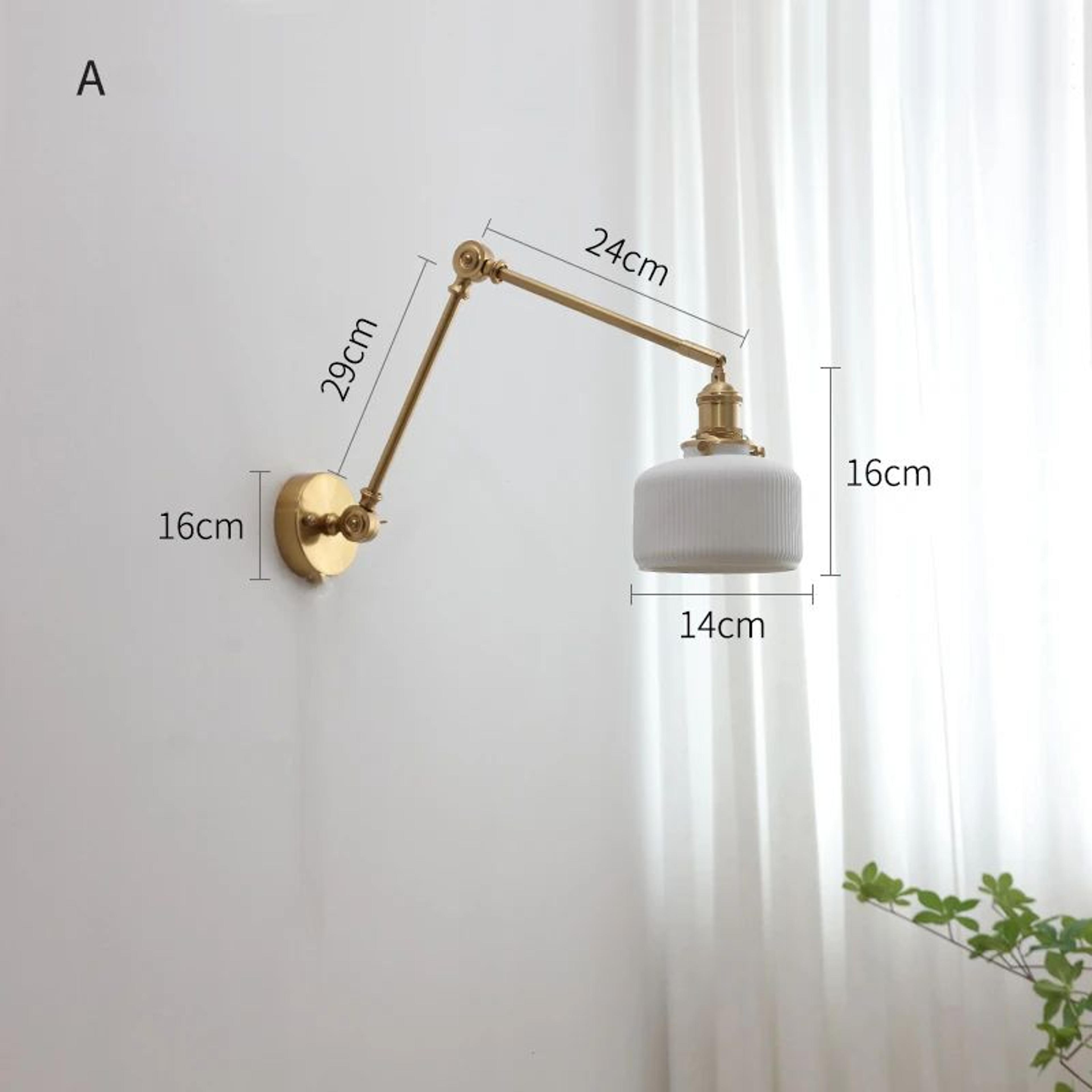 IWHD Nordic Ceramic LED Wall Lamp  Modern Pull Chain LED Wall Sconce 4W Max 100W For Bedroom  Bathr 6