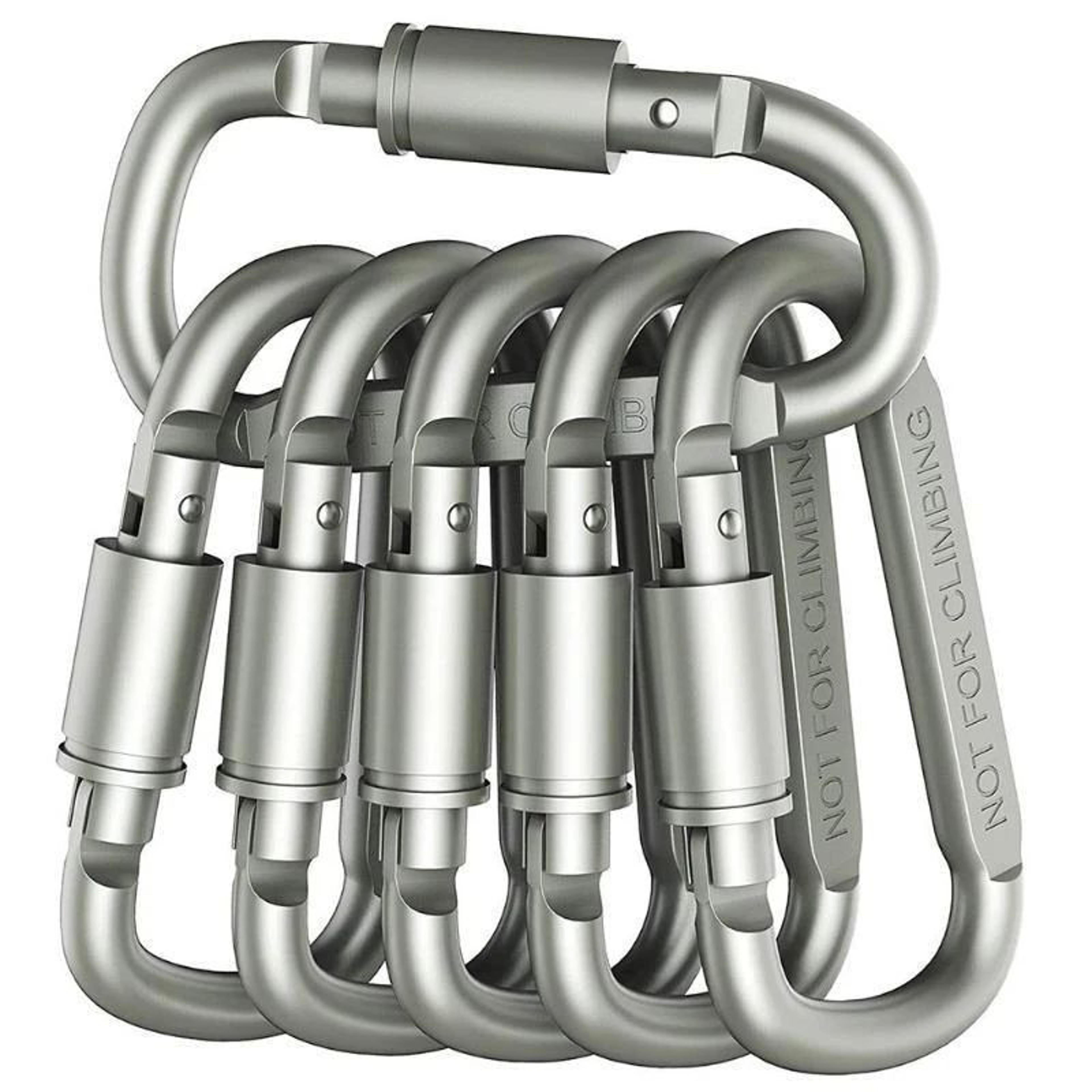 Aluminum Keychain Carabiner Clip Set For EDC Camping  Everyday Carry 46 PCS 1