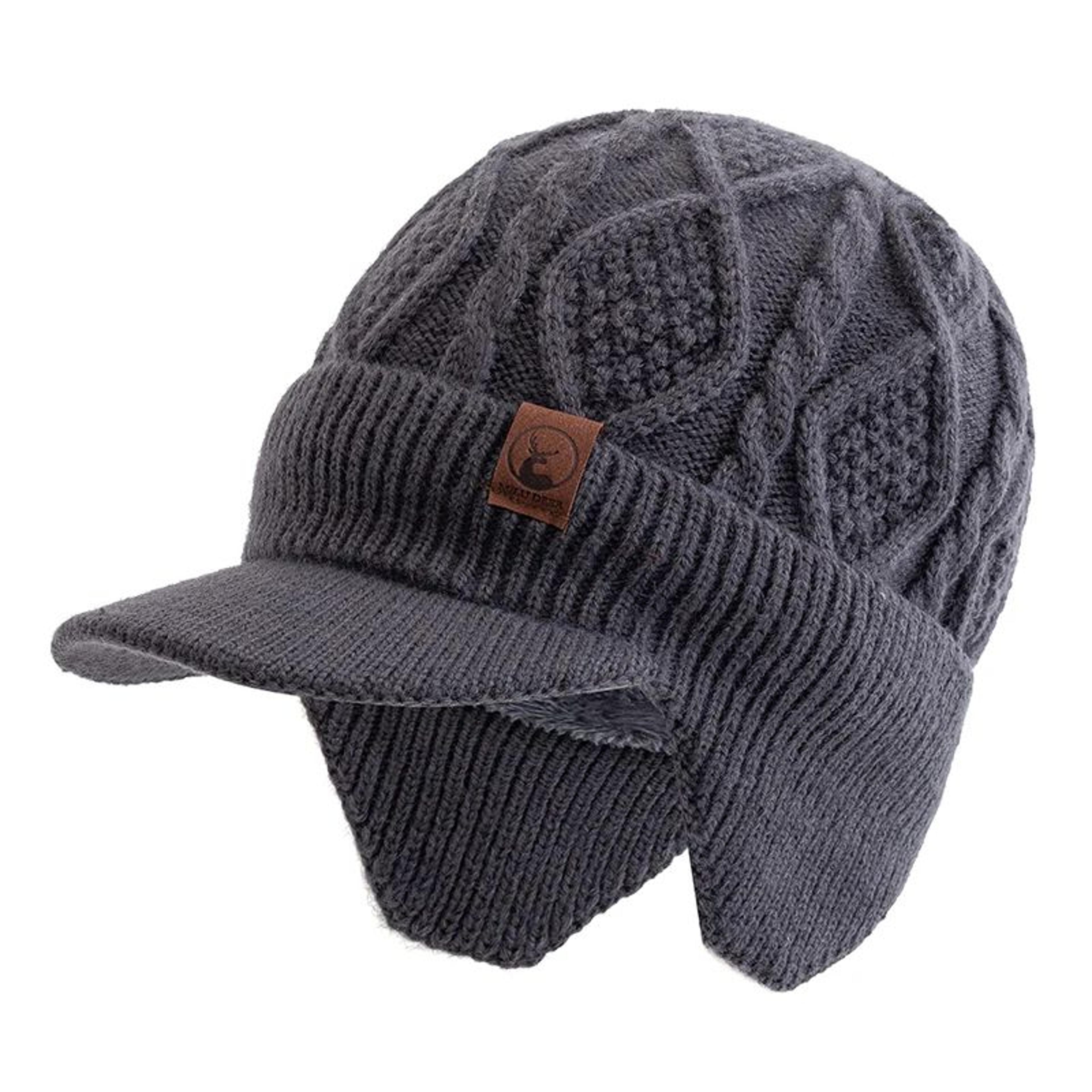 ArcticShield PlushLined Winter Hat With Ear Flaps  Unisex Thermal Knit Beanie For Outdoor Adventure 7