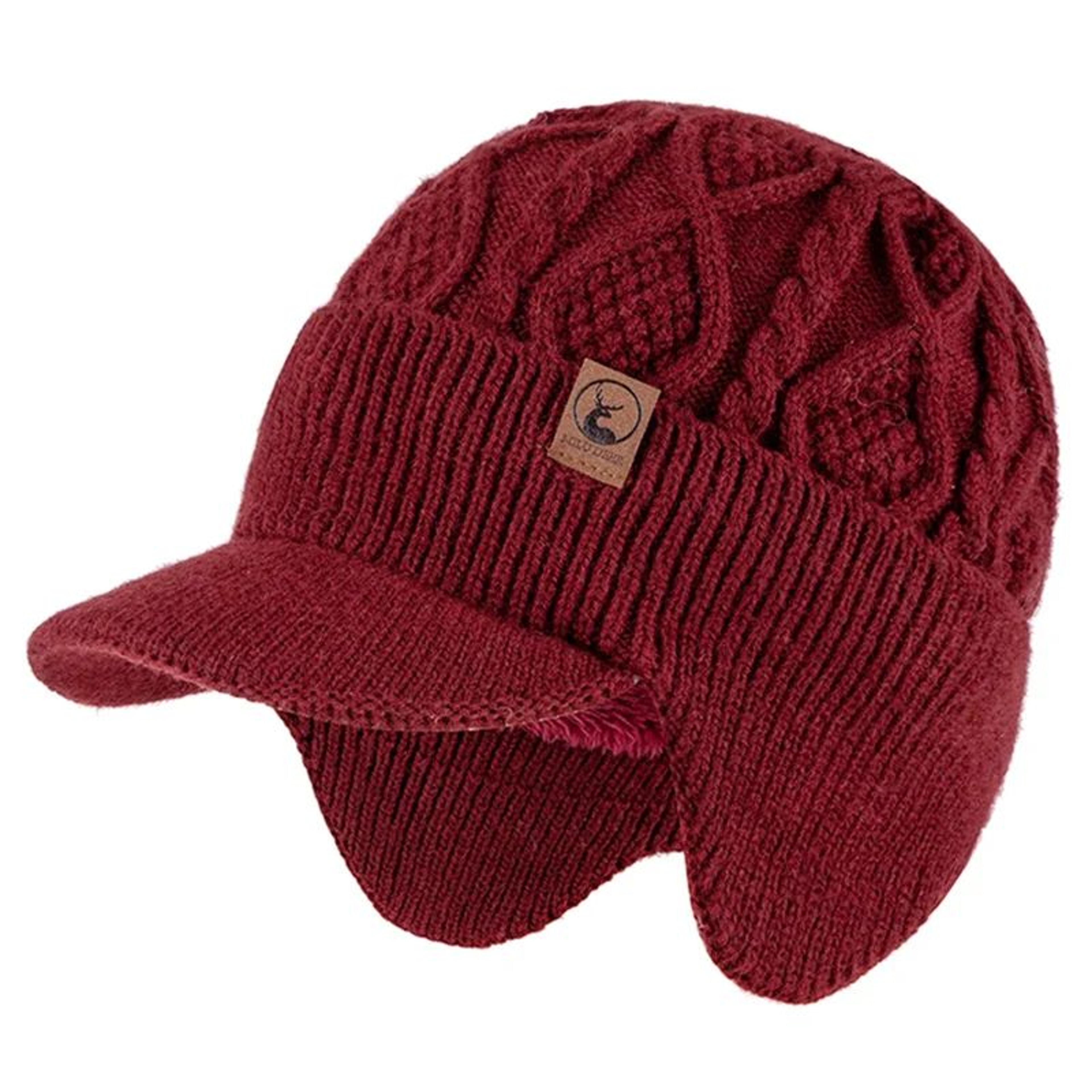 ArcticShield PlushLined Winter Hat With Ear Flaps  Unisex Thermal Knit Beanie For Outdoor Adventure 12