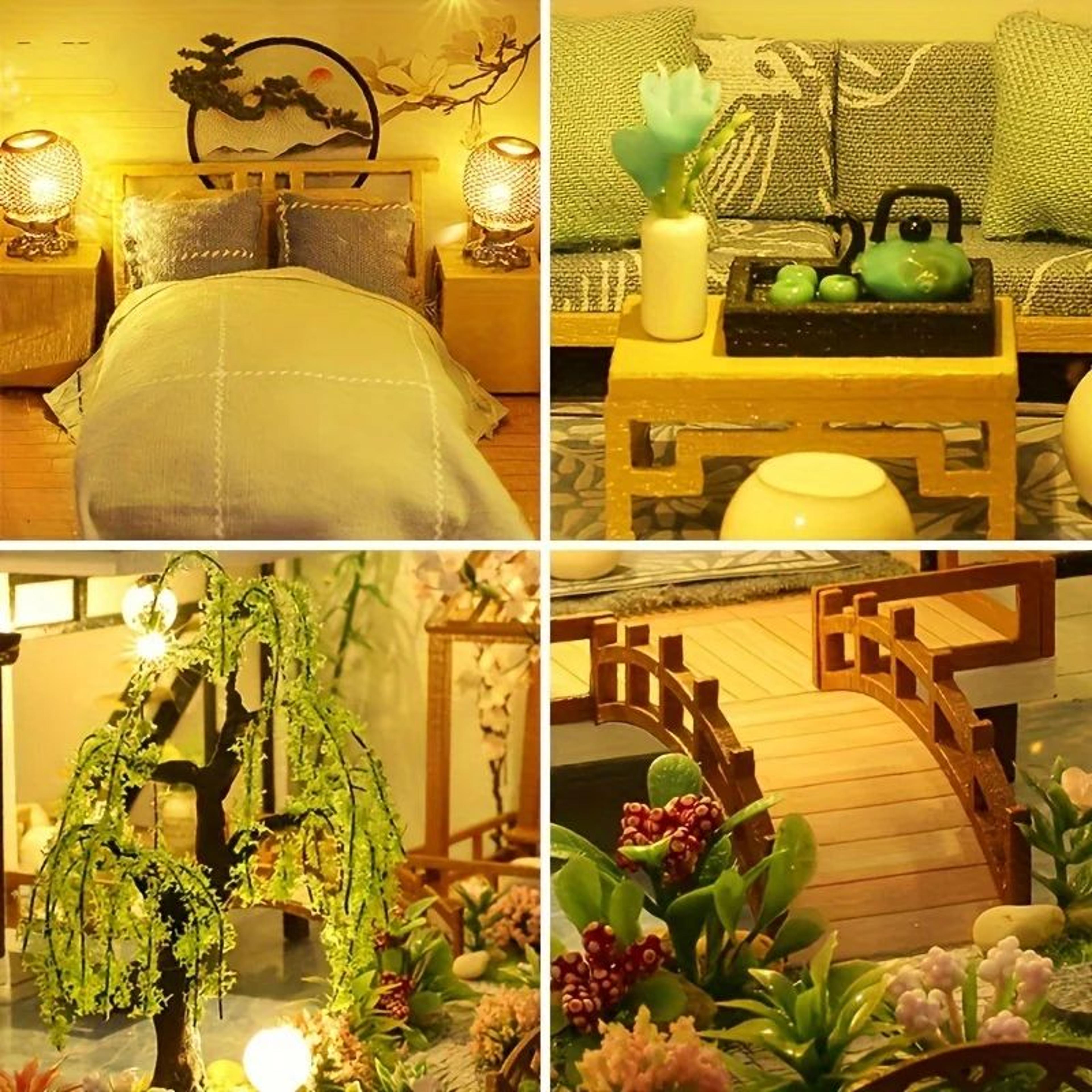 Enchanted DIY Wooden Doll House 3D Puzzle Kit For Adults  Teens 3