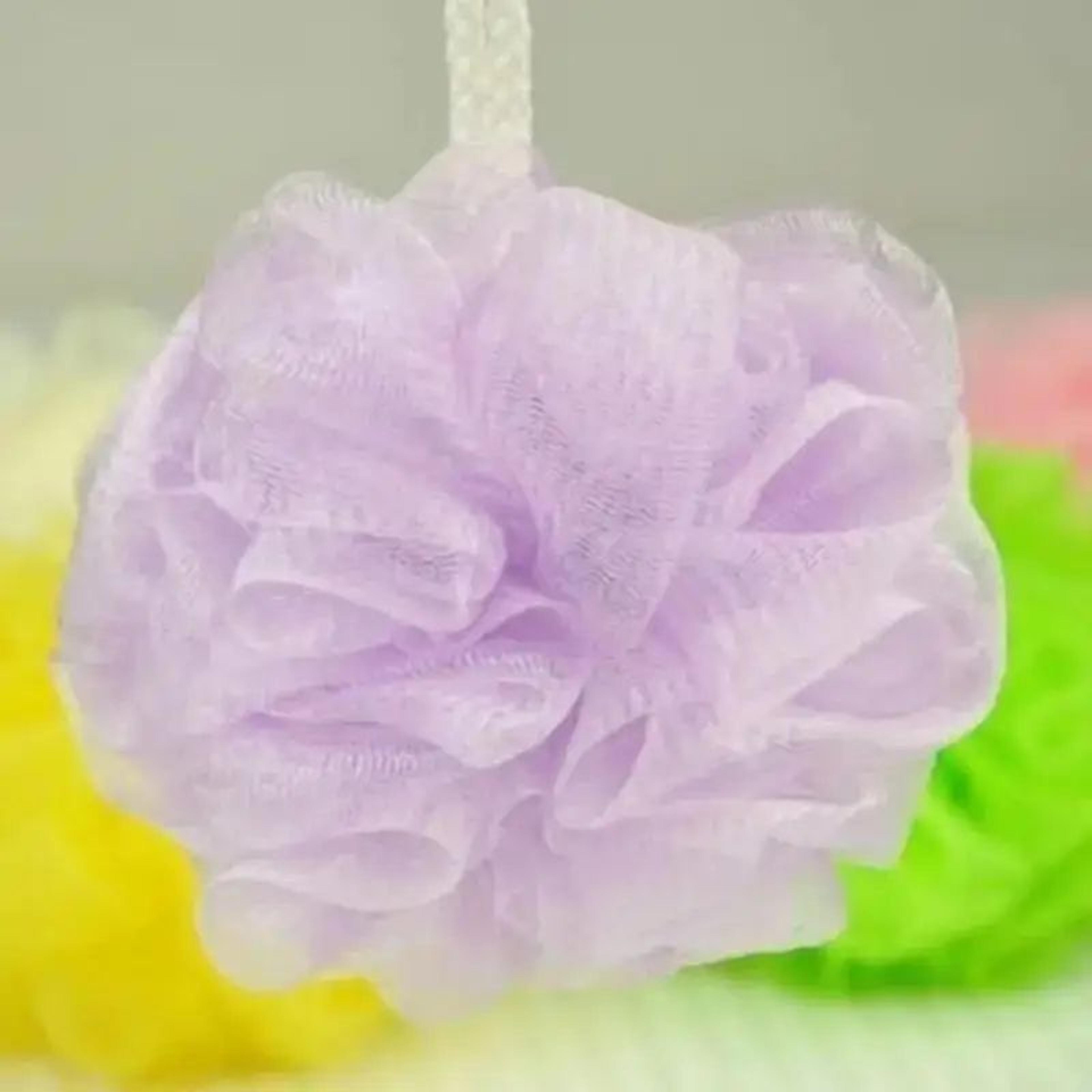 SoftGlow Exfoliating Mesh Loofah Set  10Piece Colorful Bath Sponge Body Wash Pouf Pack 4
