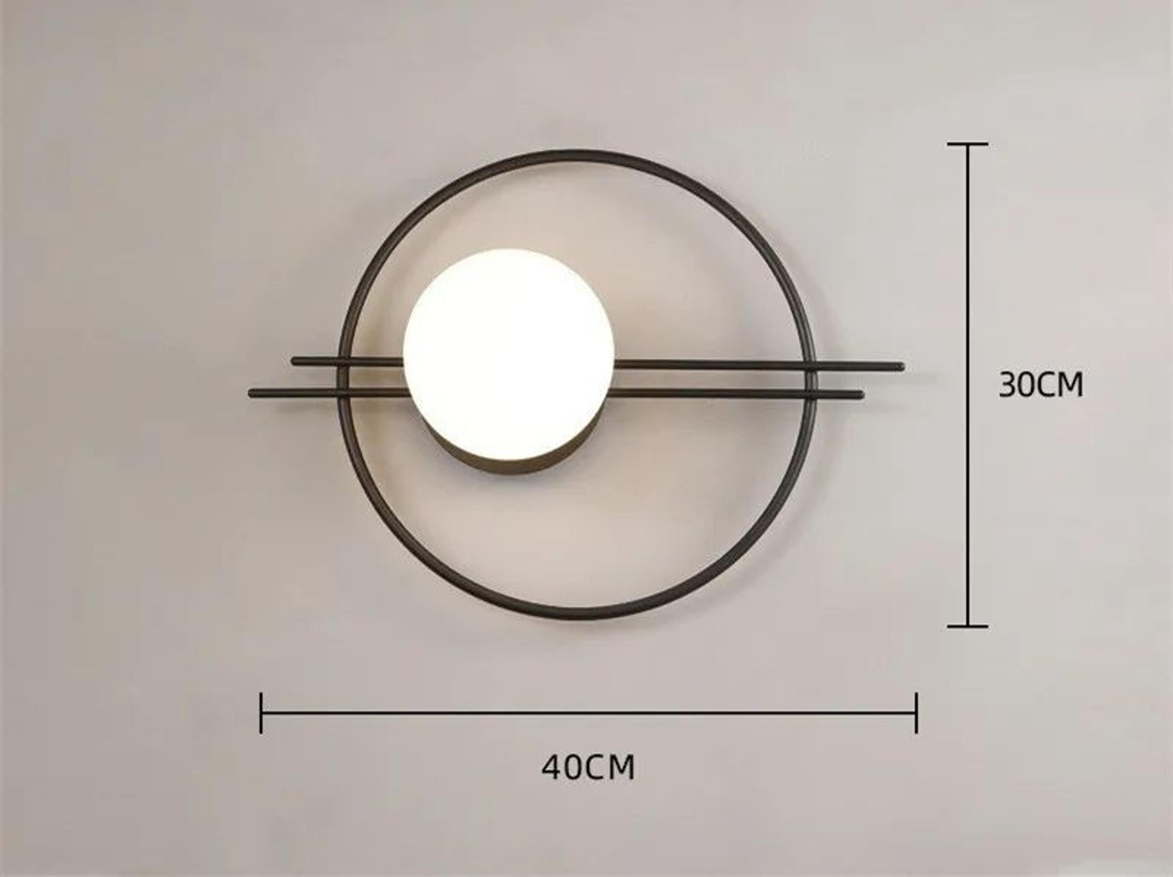 Modern Gold  Black LED Wall Sconce  Minimalist Round Accent Light For Bedroom  Living Room 6