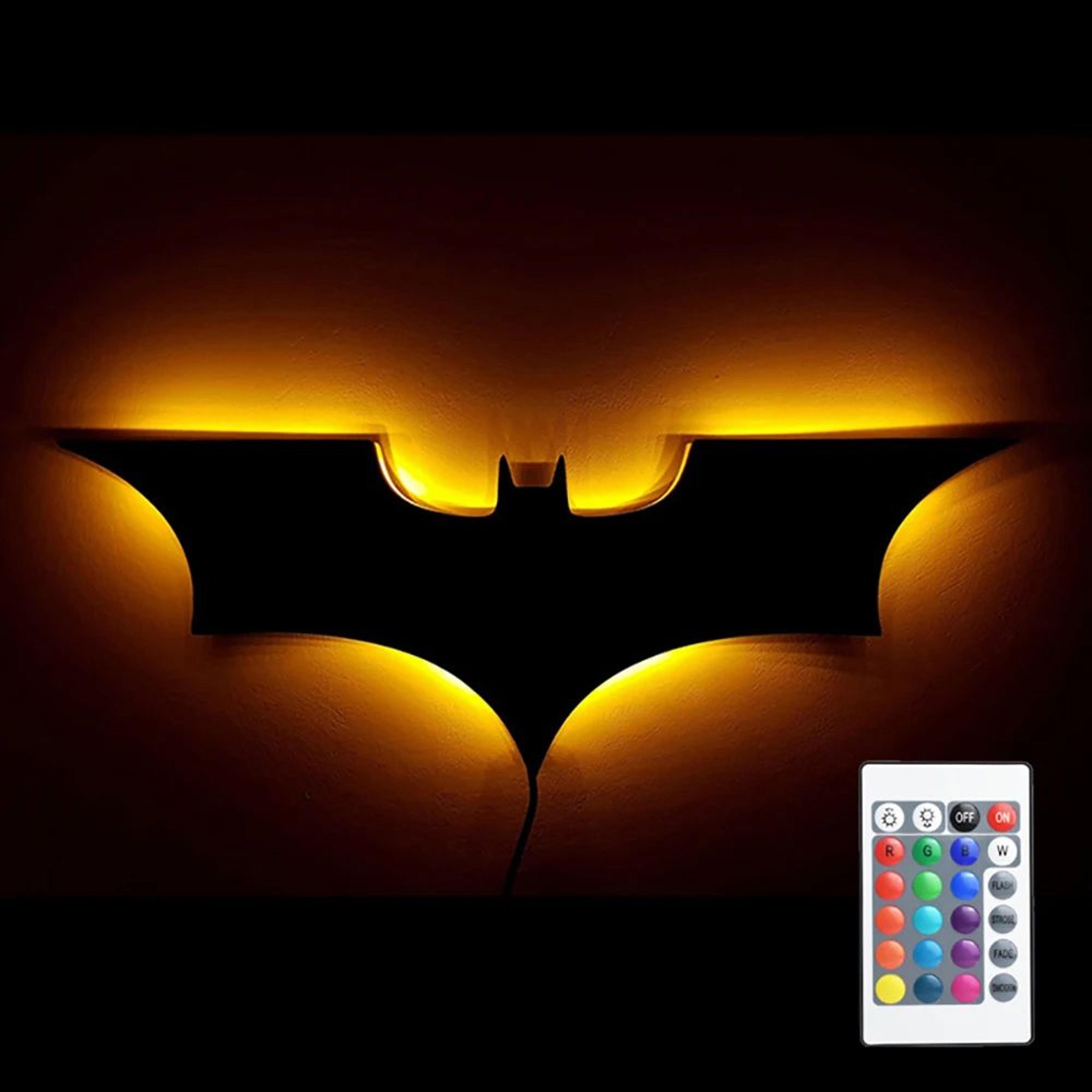 Modern Wooden LED Wall Lamp With Remote  16Color Dimmable Night Light 3