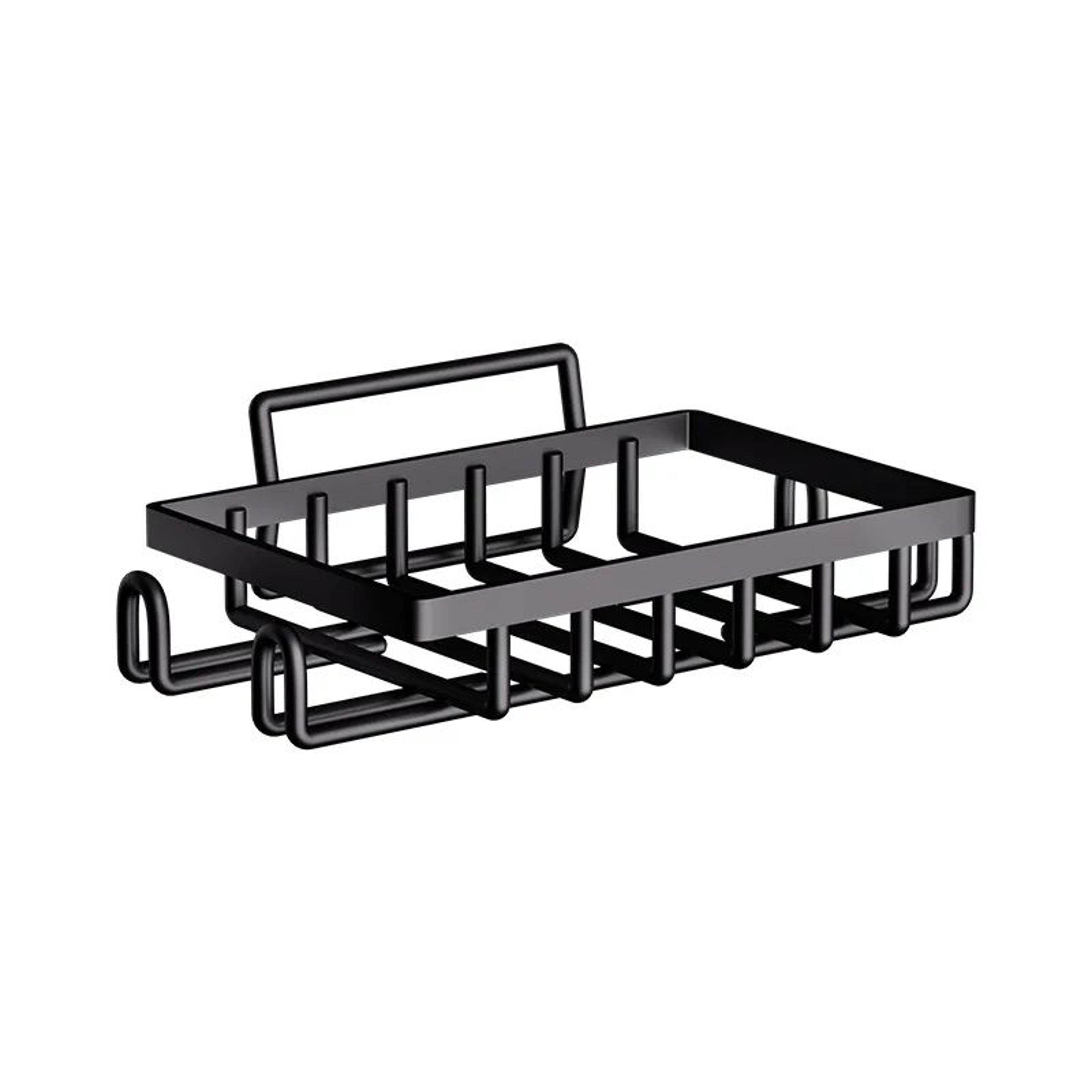 aquahold drill-free bathroom shelf organizer – wall-mounted shower caddy with soap holder