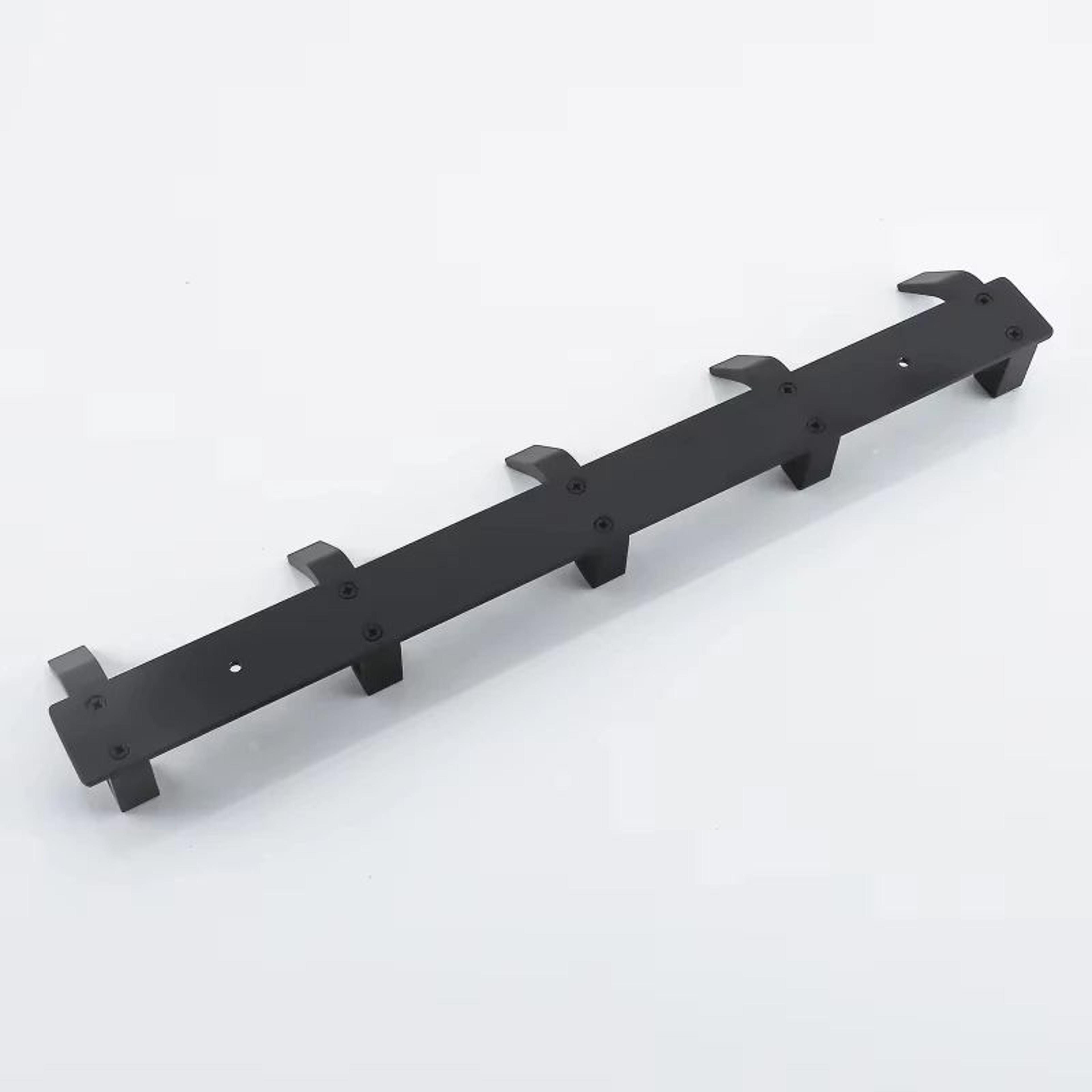 Modern Black Aluminum Wall Hook Rack  SpaceSaving Towel  Coat Holder For Bathroom And Entryway 4