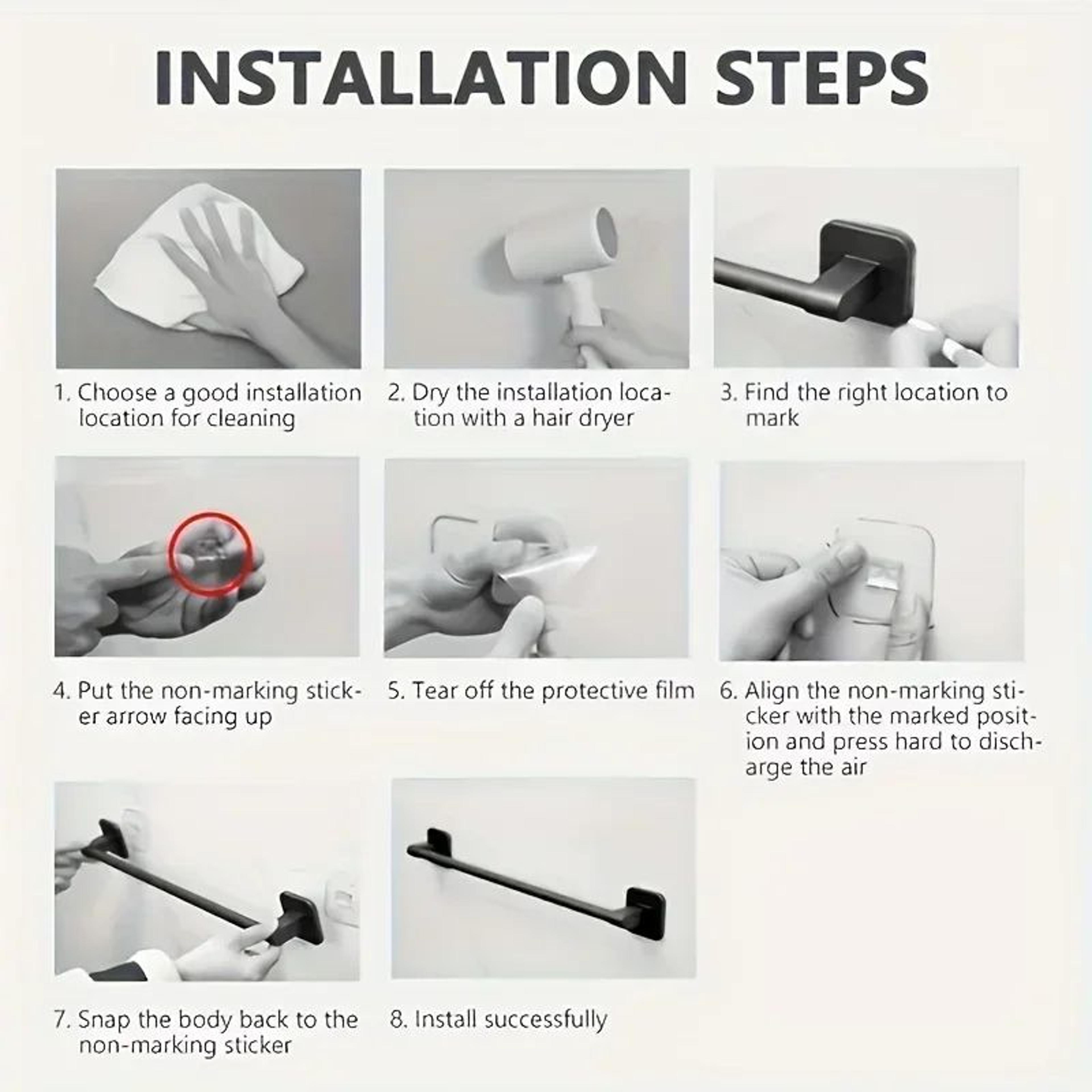 OvertheDoor Stainless Steel Towel Rack  SpaceSaving Bathroom  Kitchen Cabinet Organizer 4