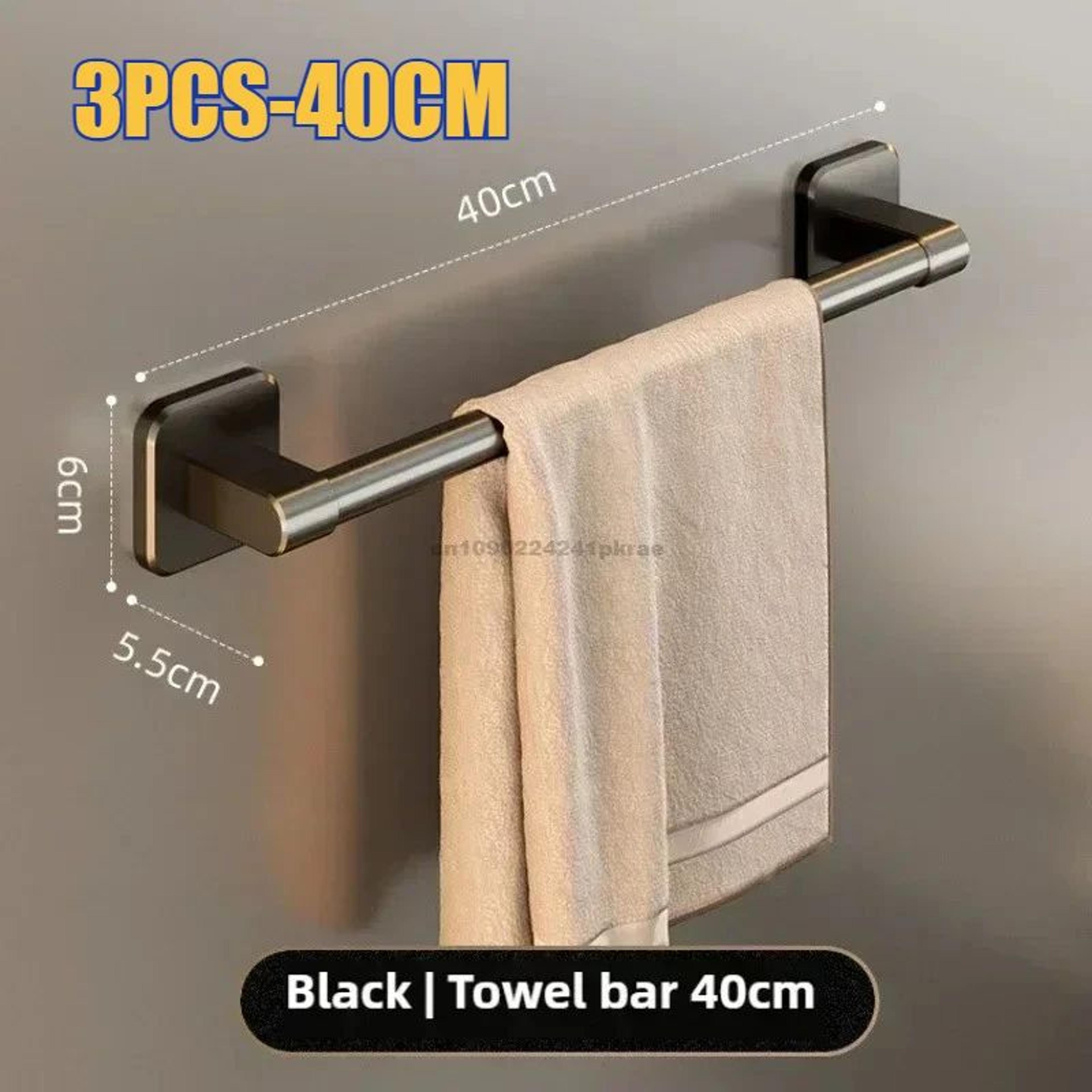 OvertheDoor Stainless Steel Towel Rack  SpaceSaving Bathroom  Kitchen Cabinet Organizer 9