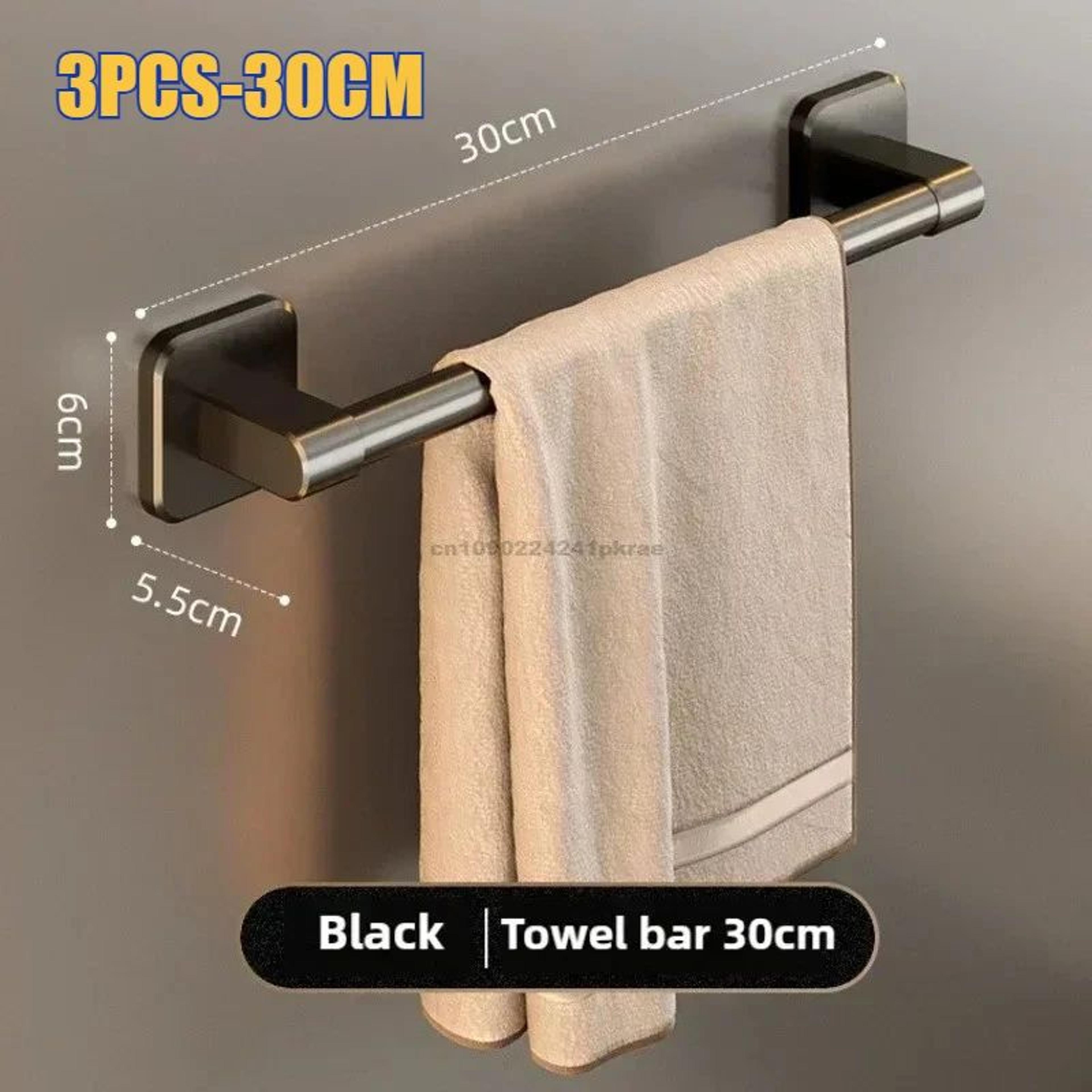 OvertheDoor Stainless Steel Towel Rack  SpaceSaving Bathroom  Kitchen Cabinet Organizer 11