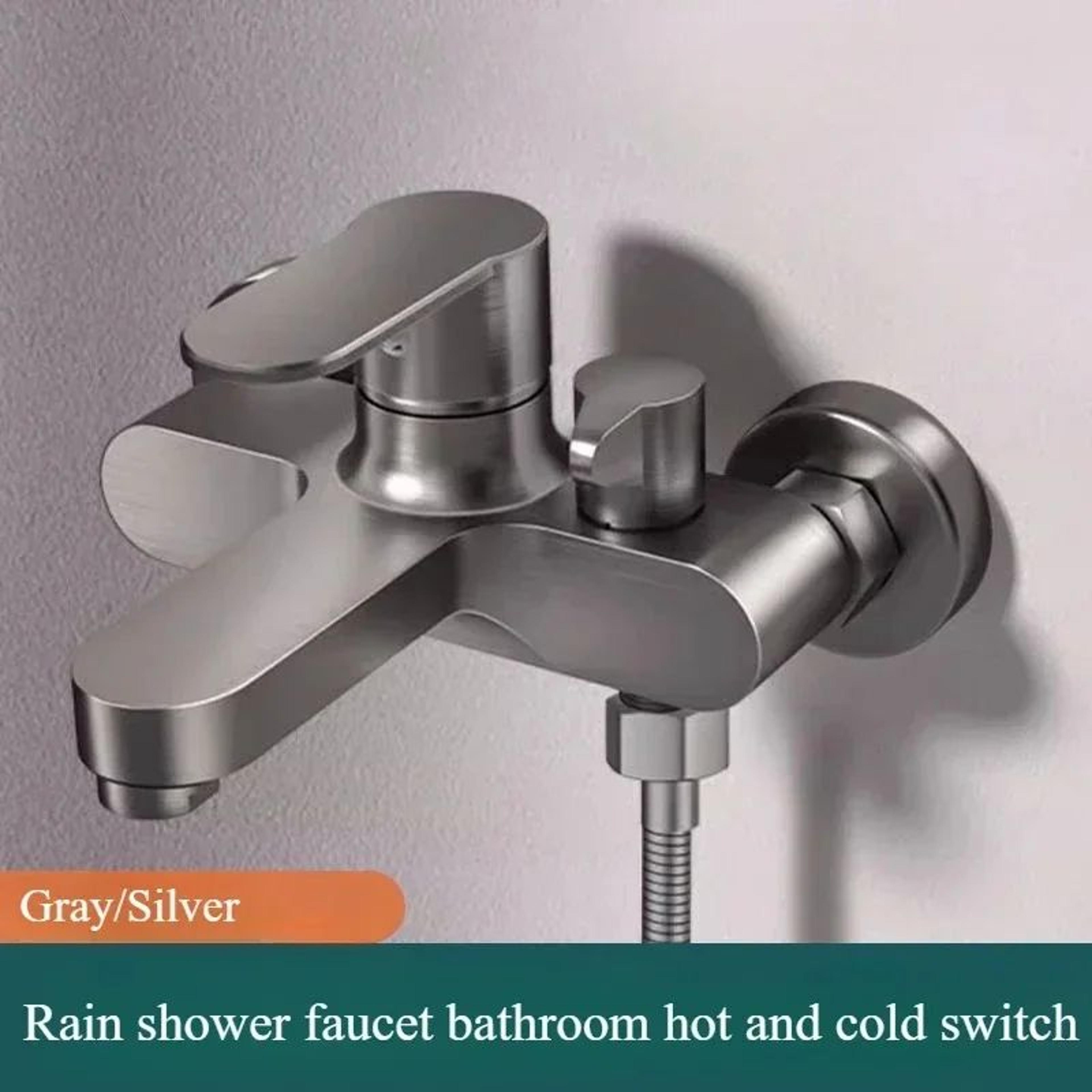 Luxury Thermostatic Shower System With 3Way Diverter  Bathtub Mixer 2