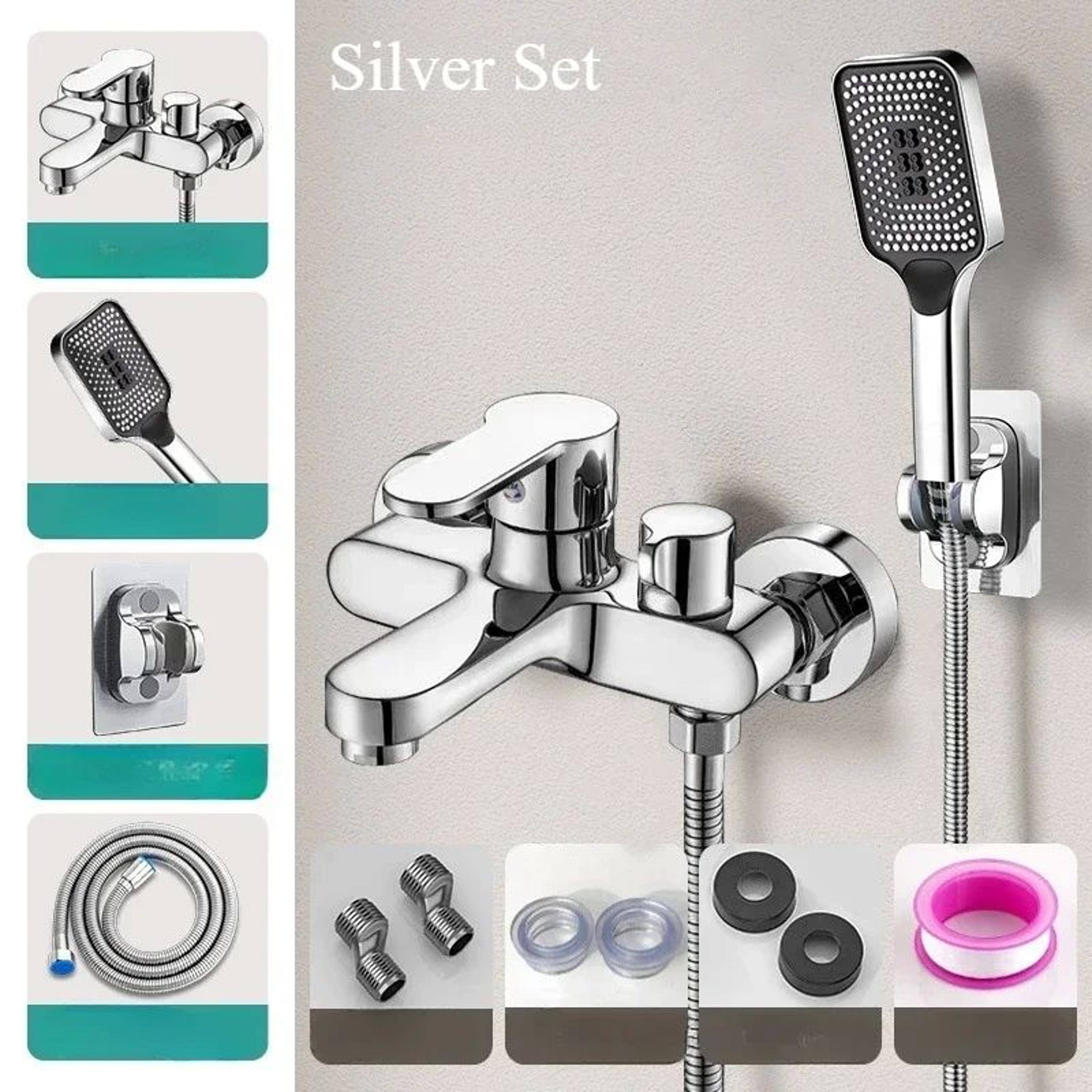 Luxury Thermostatic Shower System With 3Way Diverter  Bathtub Mixer 9