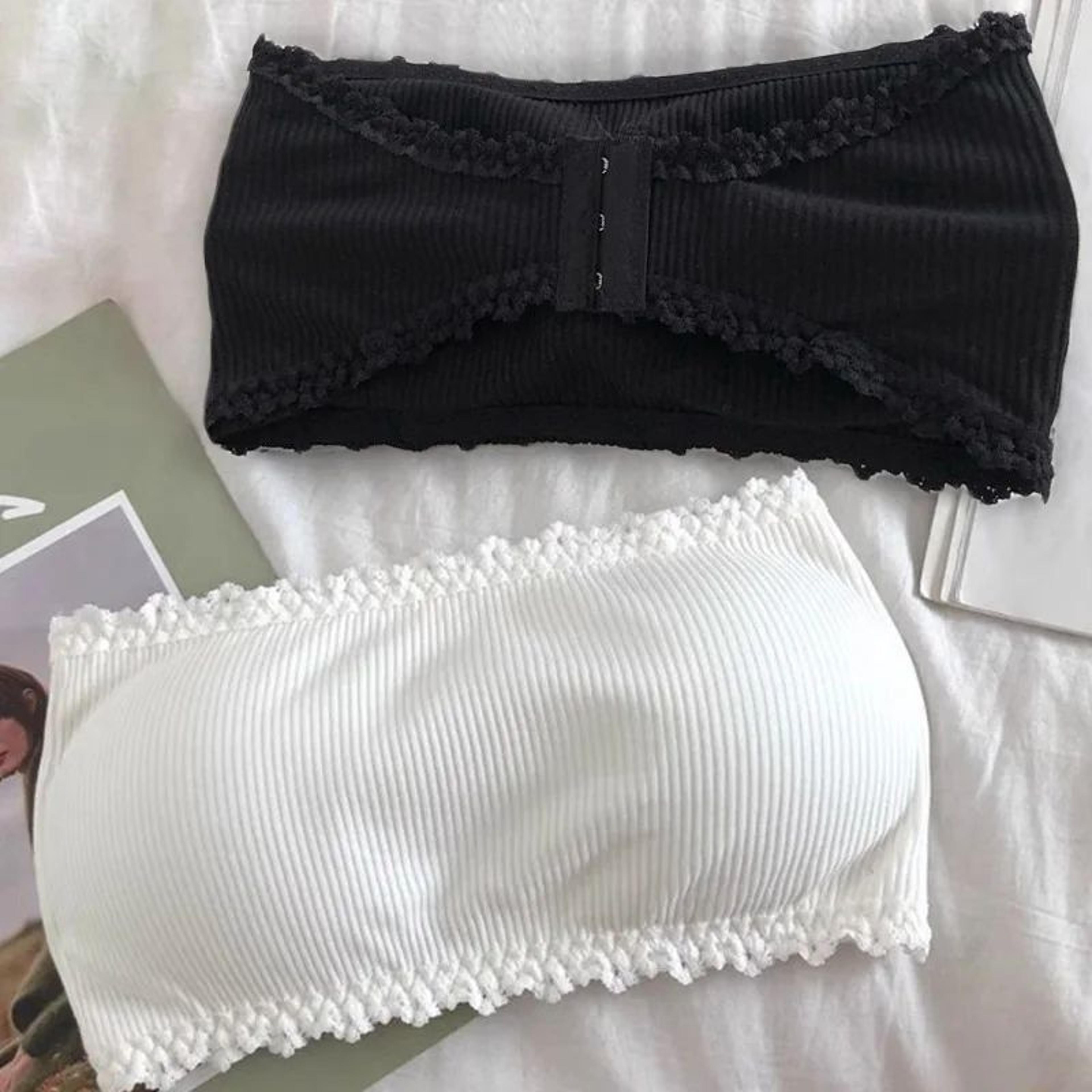 lace strapless push up bralette – seamless invisible tube top bra for summer