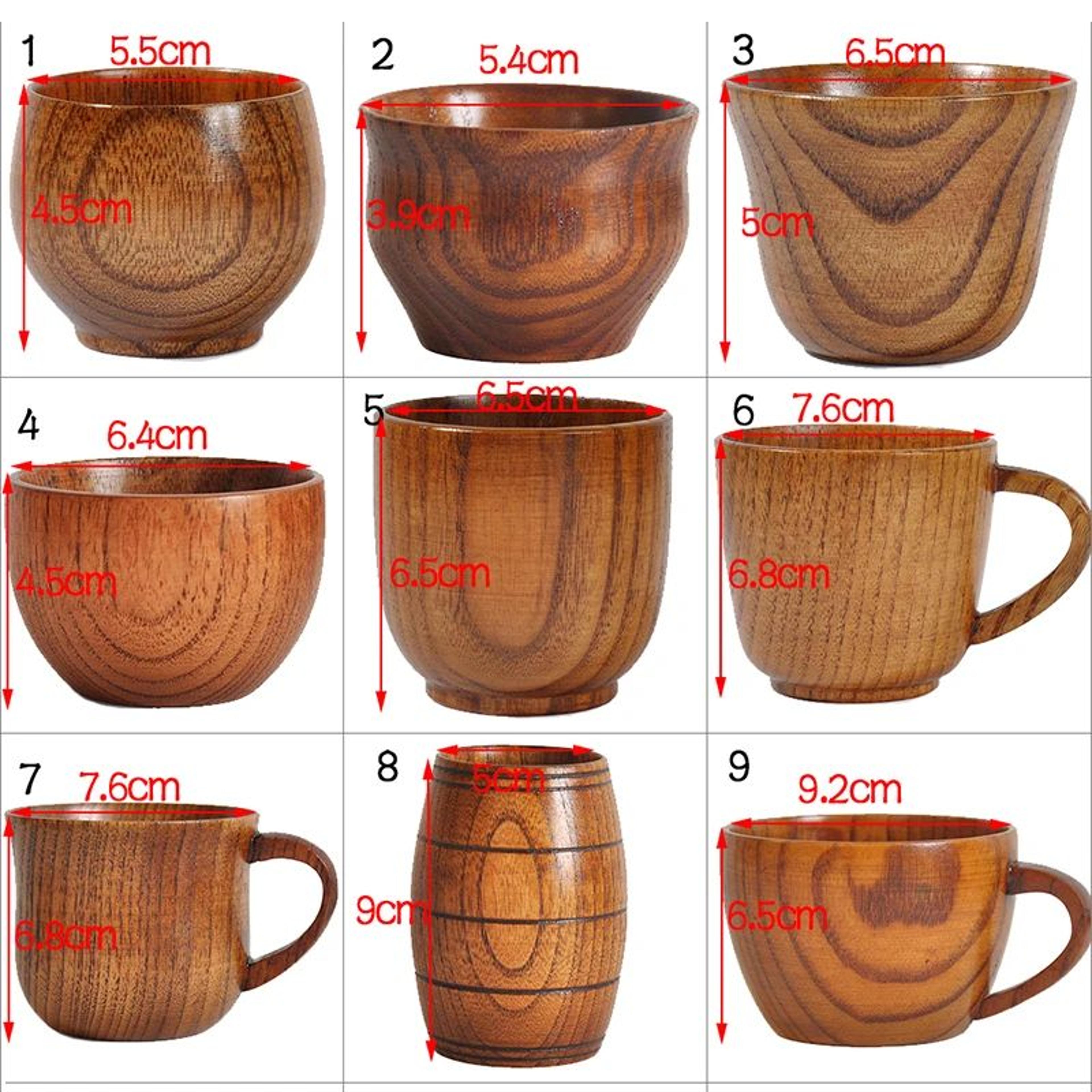 Rustic Spruce Wood Big Belly Mug  Handmade Wooden Beer Mug  Natural Coffee Cup 5