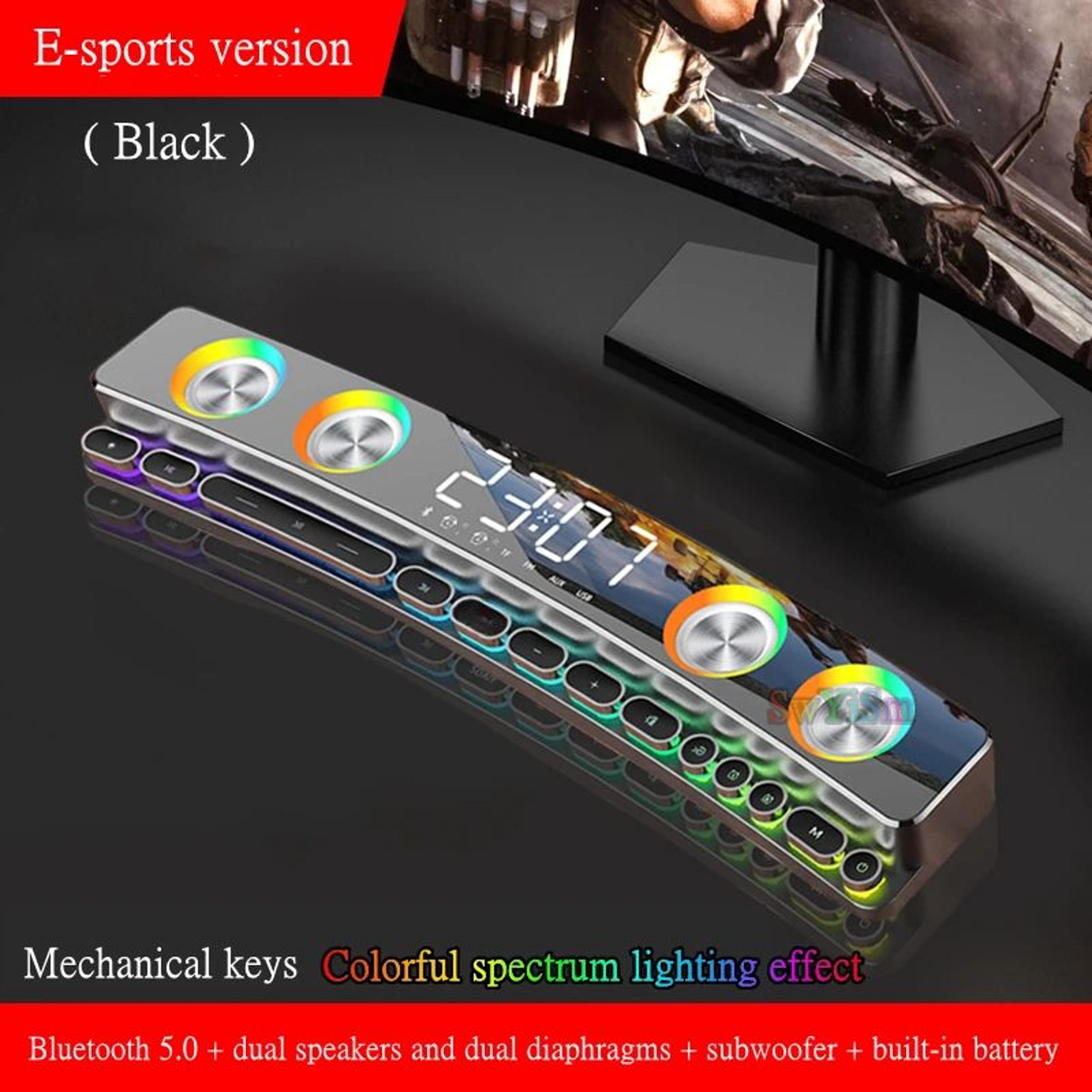 Premium Bluetooth Sound Bar With RGB Stereo Speaker  Deep Subwoofer Sound System 7