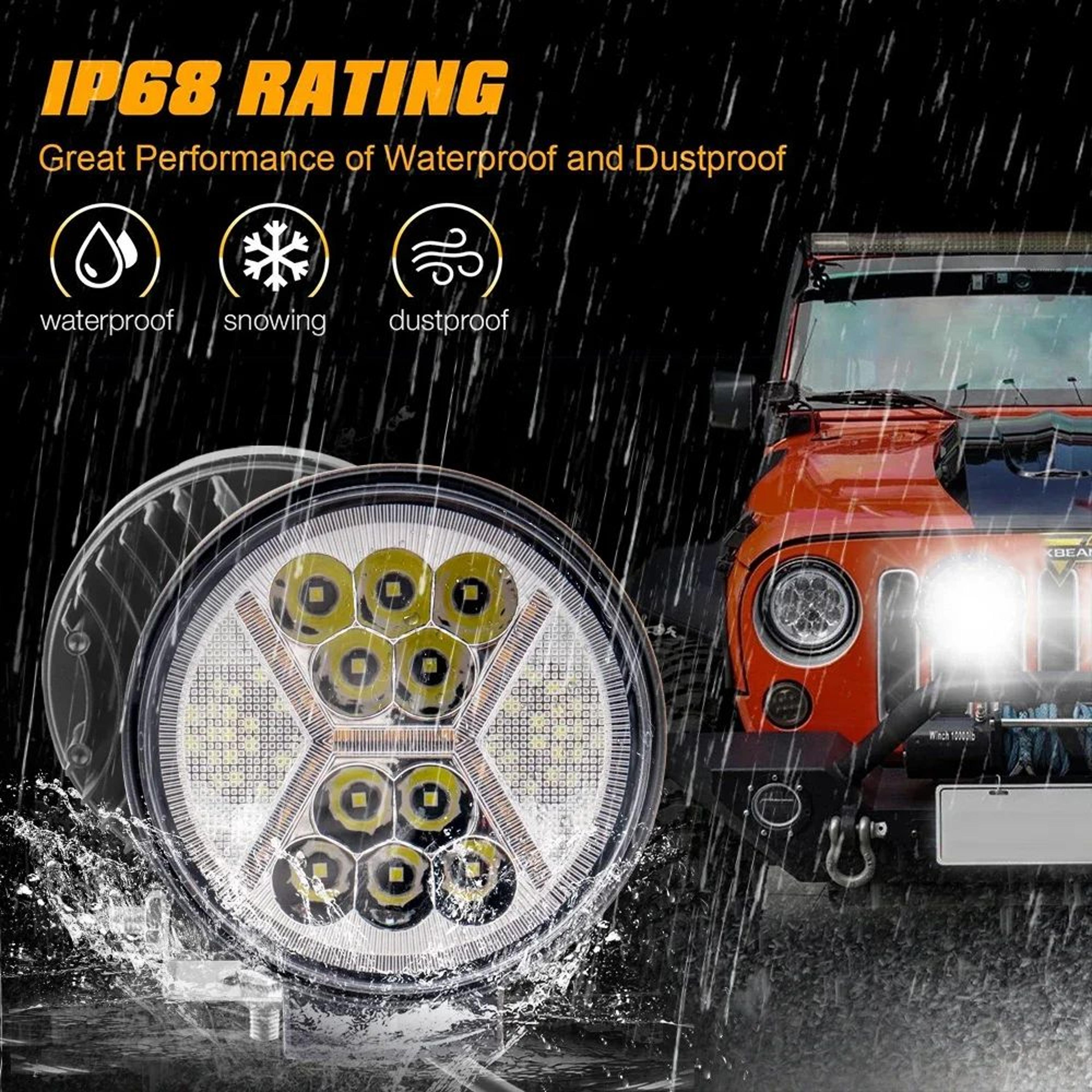 HighPerformance 4Inch LED Work Light Bar  Spot  Flood Offroad Driving Light 1