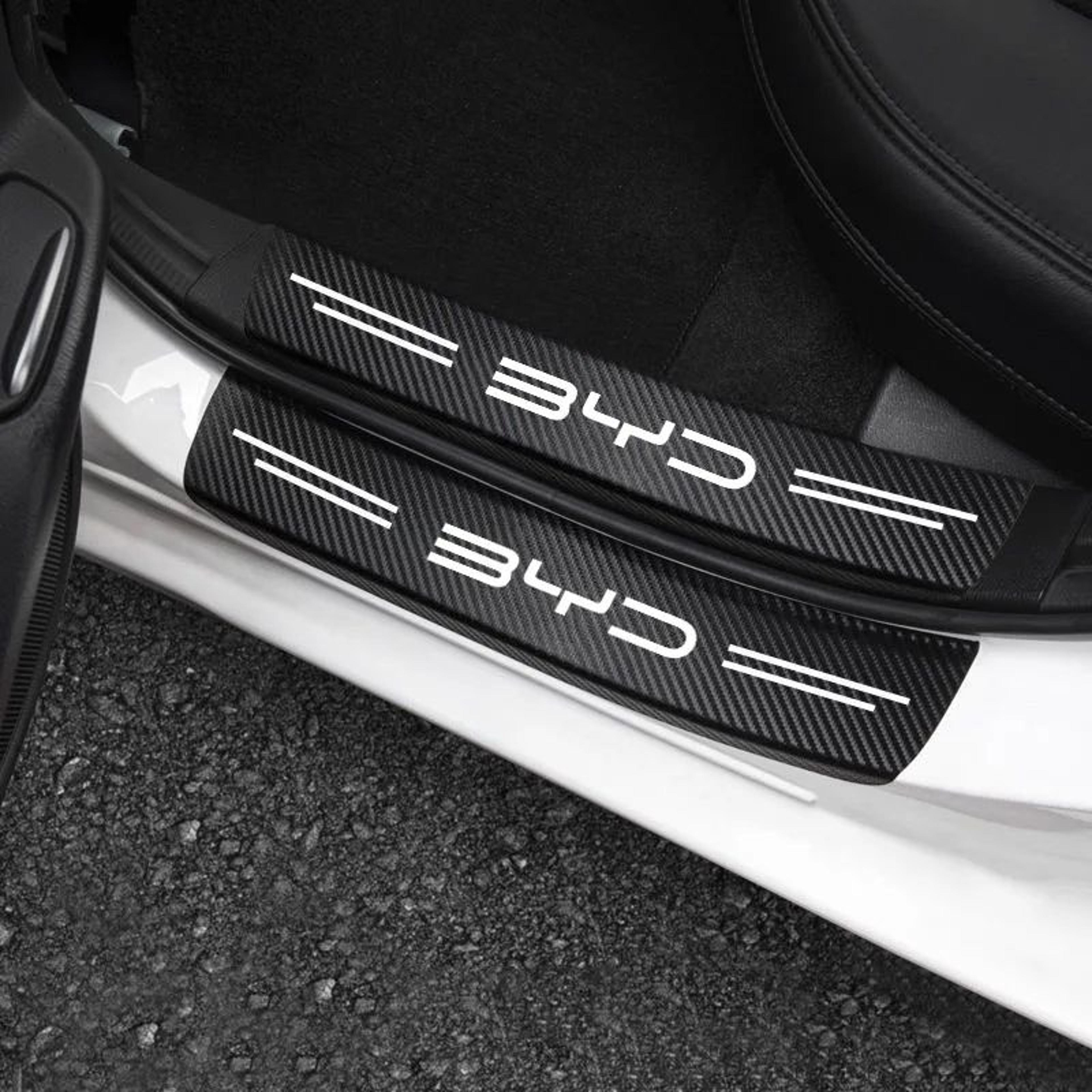 BYD Carbon Fiber Door Sill Protector  Rear Bumper Guard Stickers Car Threshold Protection Strip 2