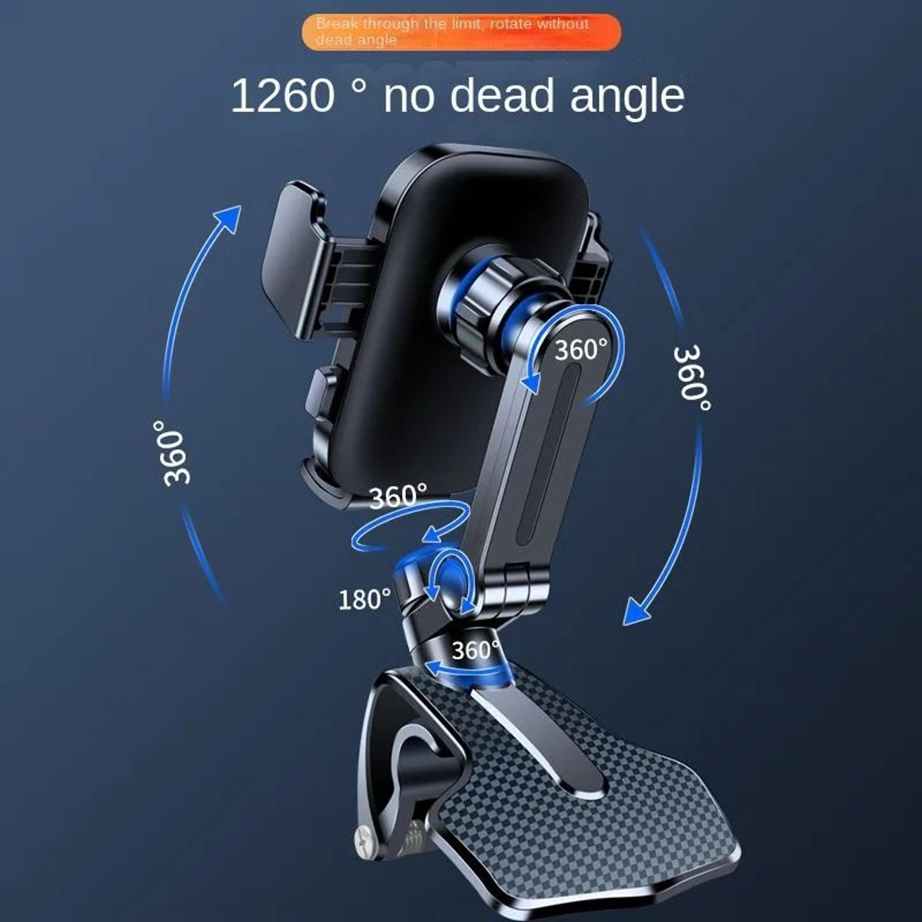 360 Adjustable Dashboard Car Phone Holder  Universal AntiSlip Navigation Mount 1