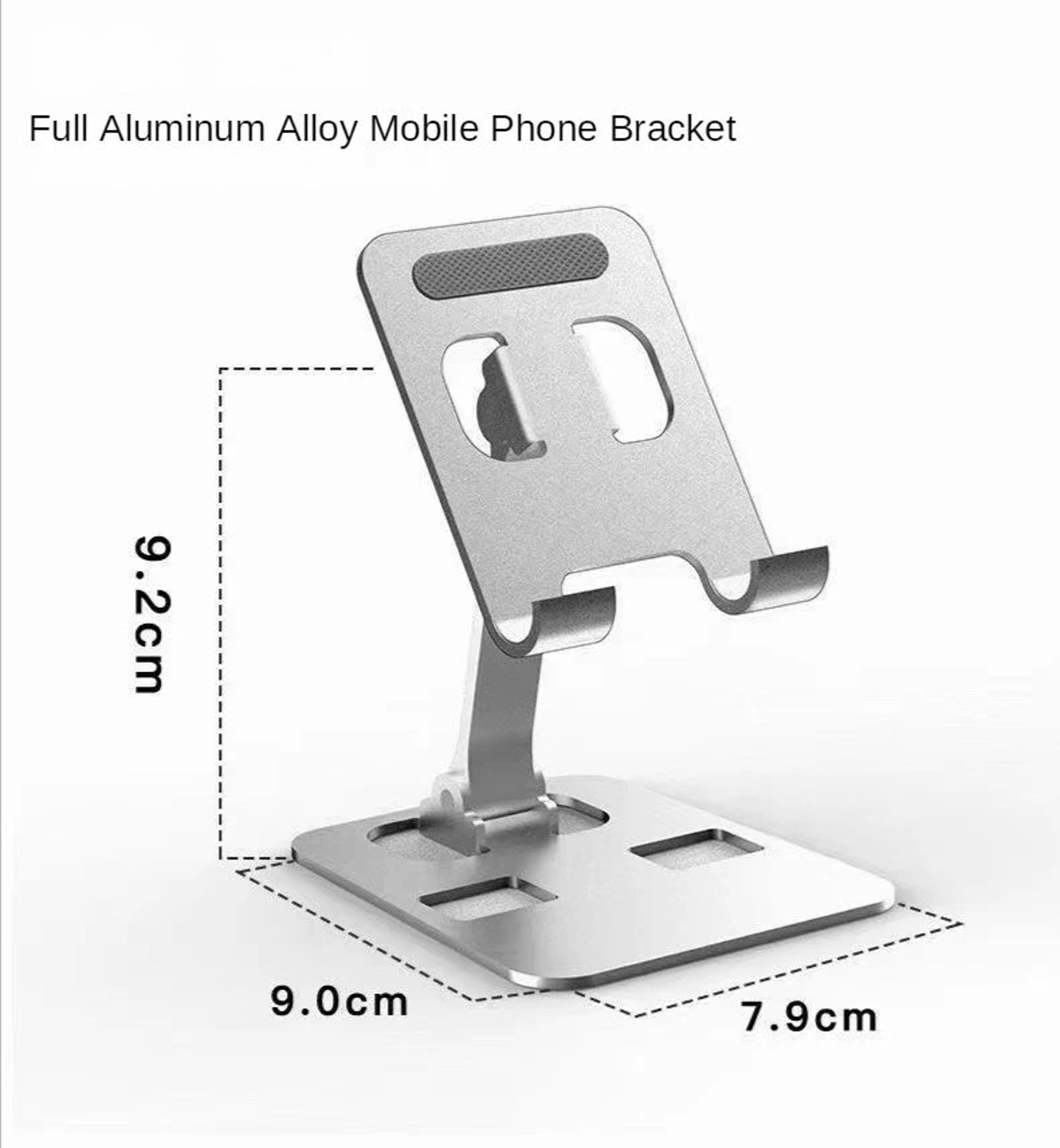 Adjustable Foldable Phone Stand Aluminum Desktop Holder For Smartphones  Tablets 5