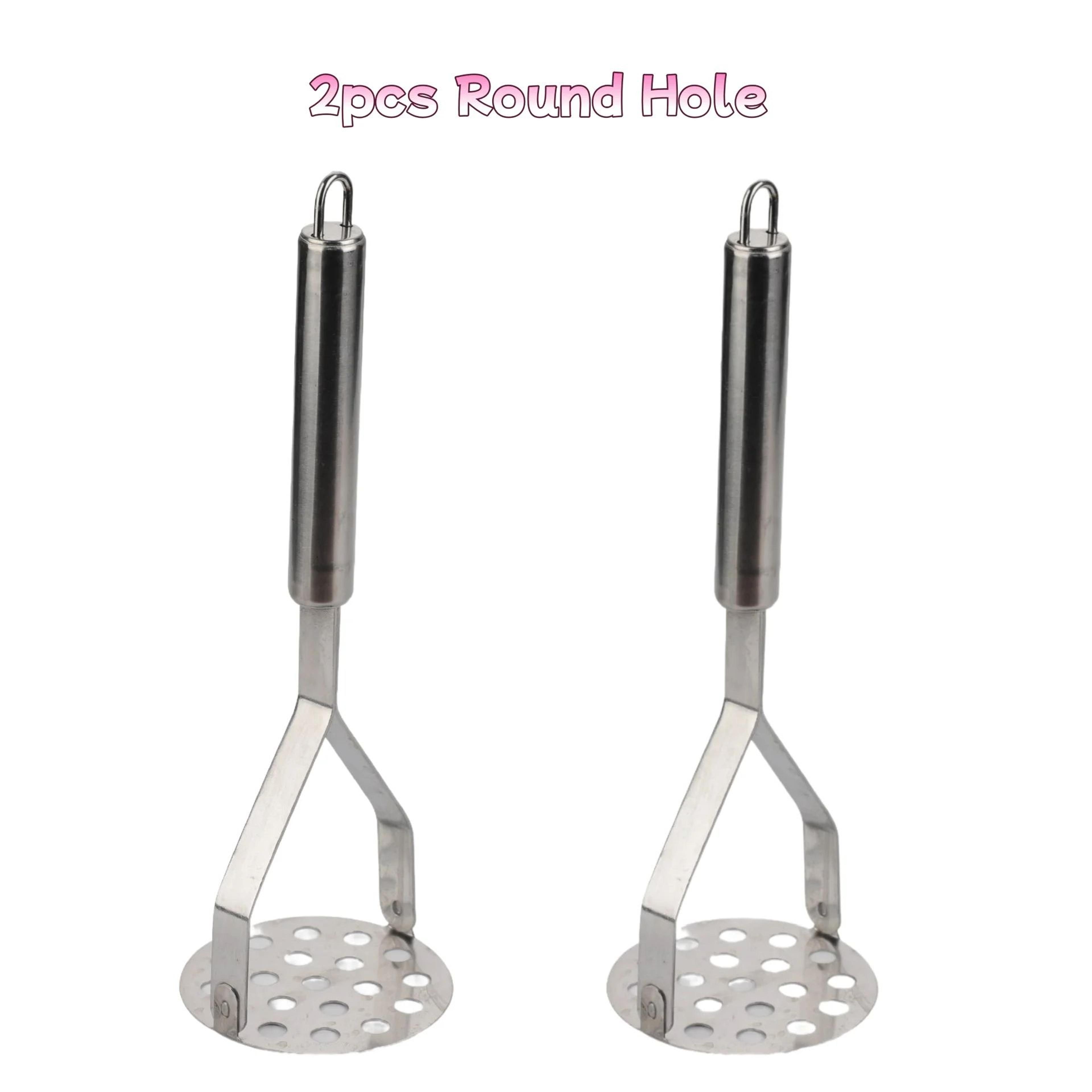 Stainless Steel Potato Masher  Baby Food Press  HeavyDuty Manual Vegetable Masher 9