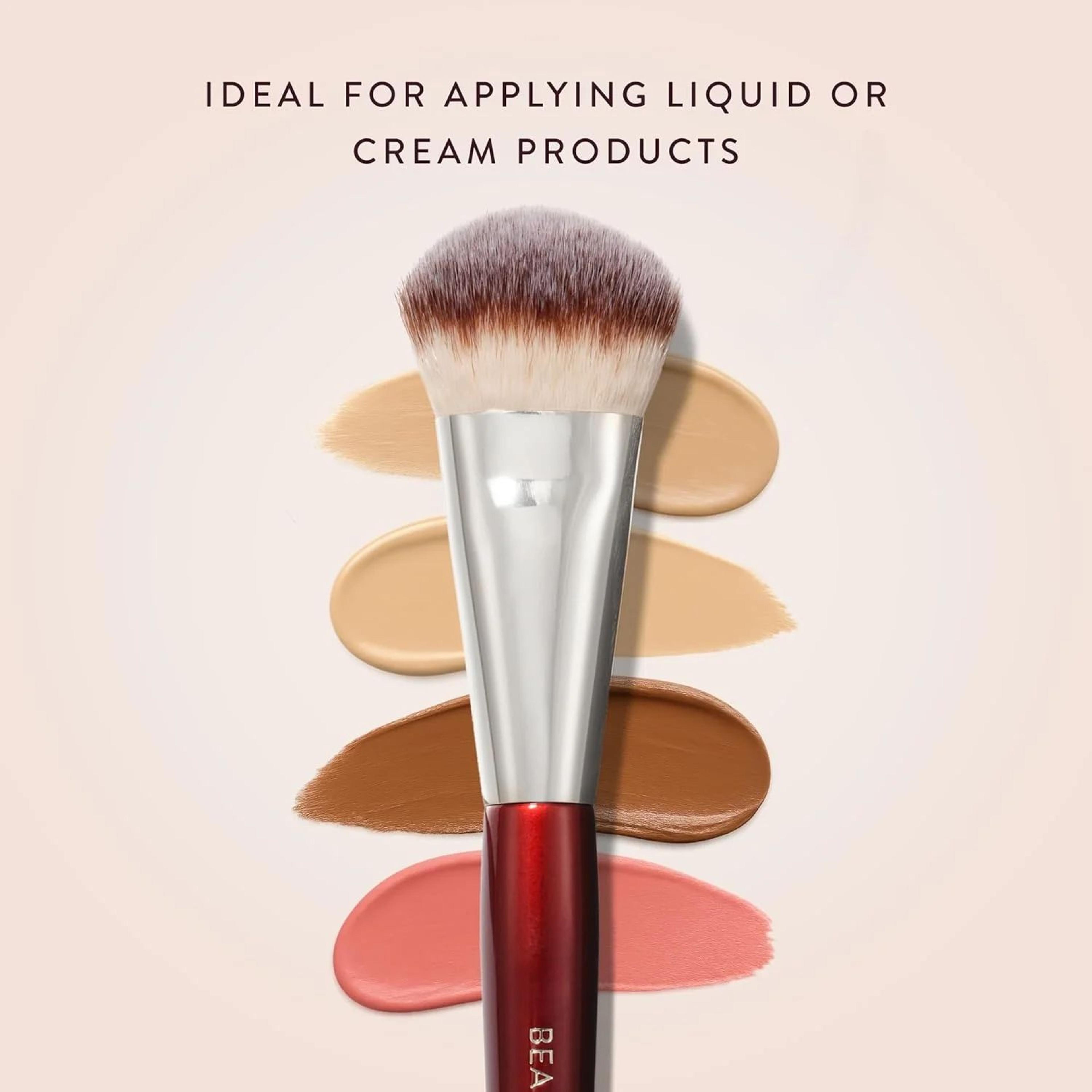 FlawlessBlend Mini Contour Foundation Brush  Precision Mini Foundation Brush For Liquid  Cream Make 1