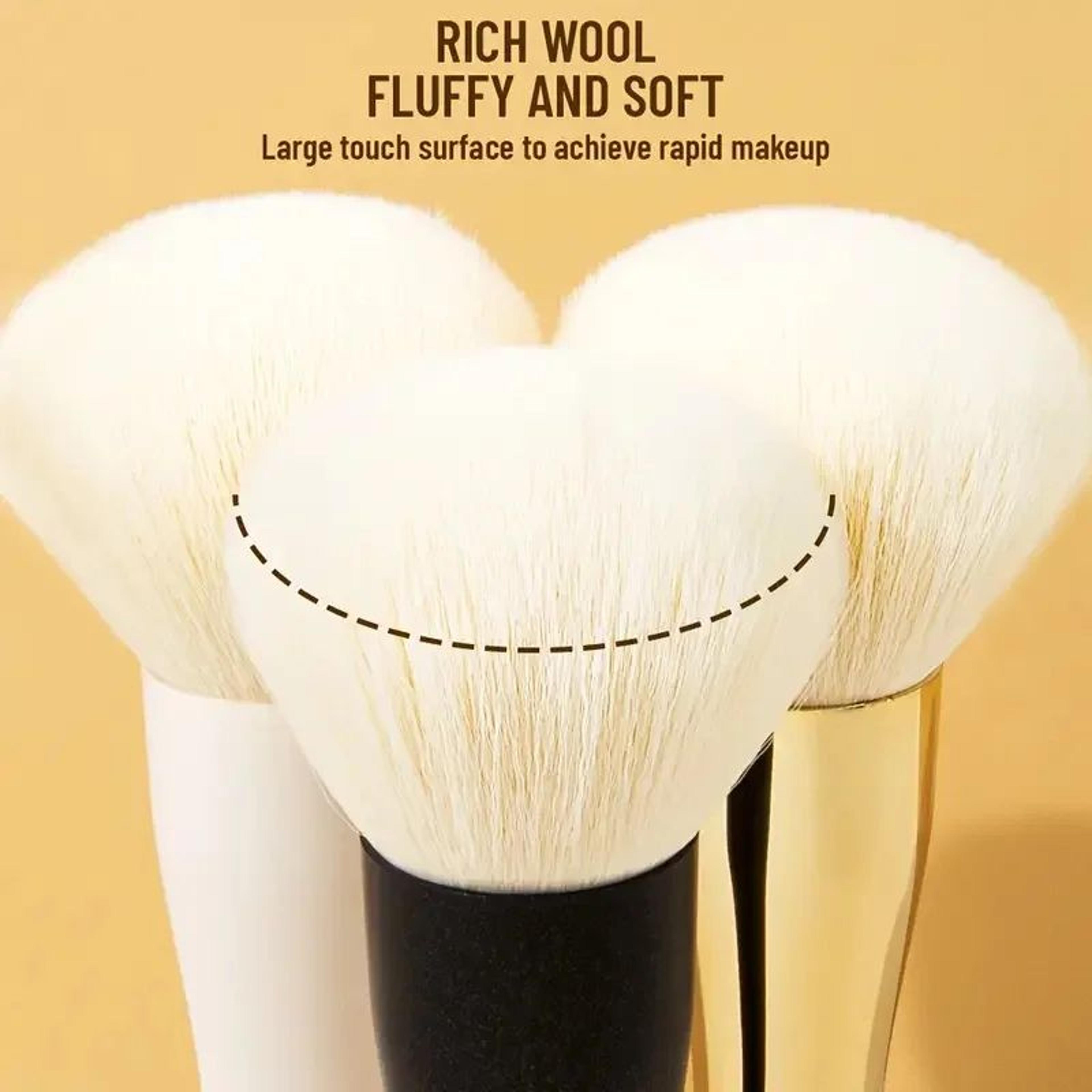 ProFluff Large Powder Brush  Soft Makeup Blending Brush For Flawless Face Powder  Mineral Foundatio 2