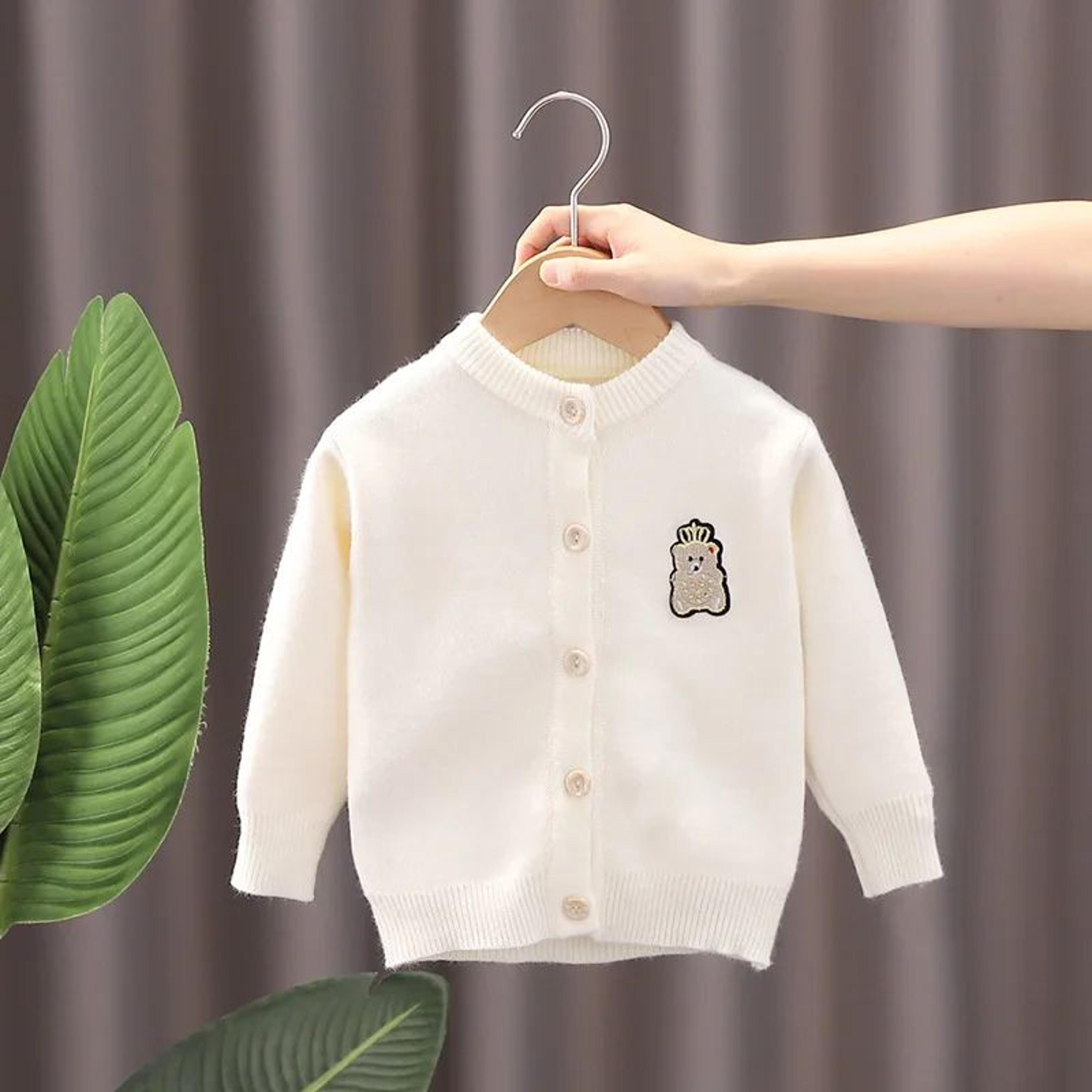 Spring Garden Baby Girl Cardigan In Soft Cotton Knit For Toddlers 2