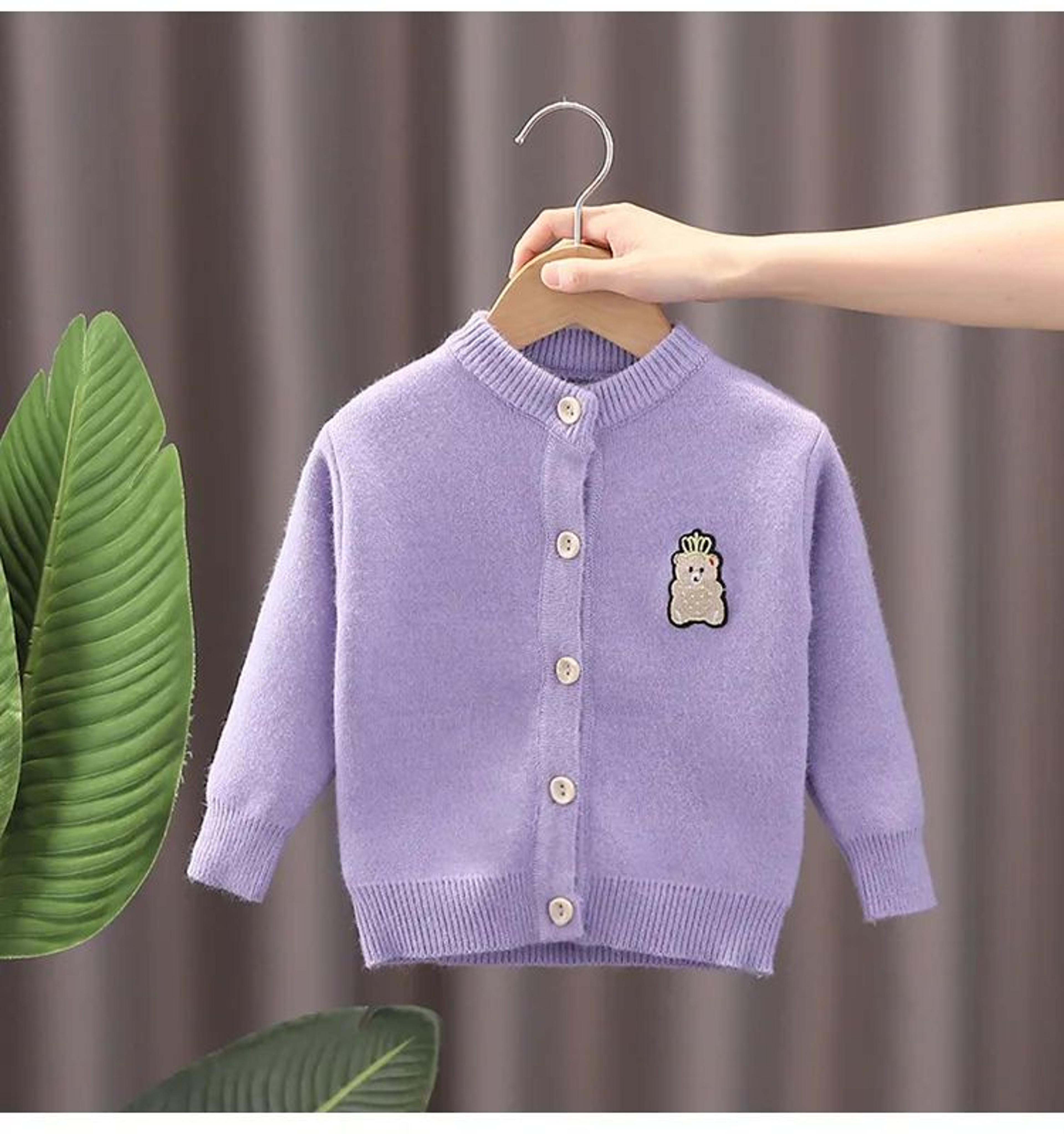 Spring Garden Baby Girl Cardigan In Soft Cotton Knit For Toddlers 1