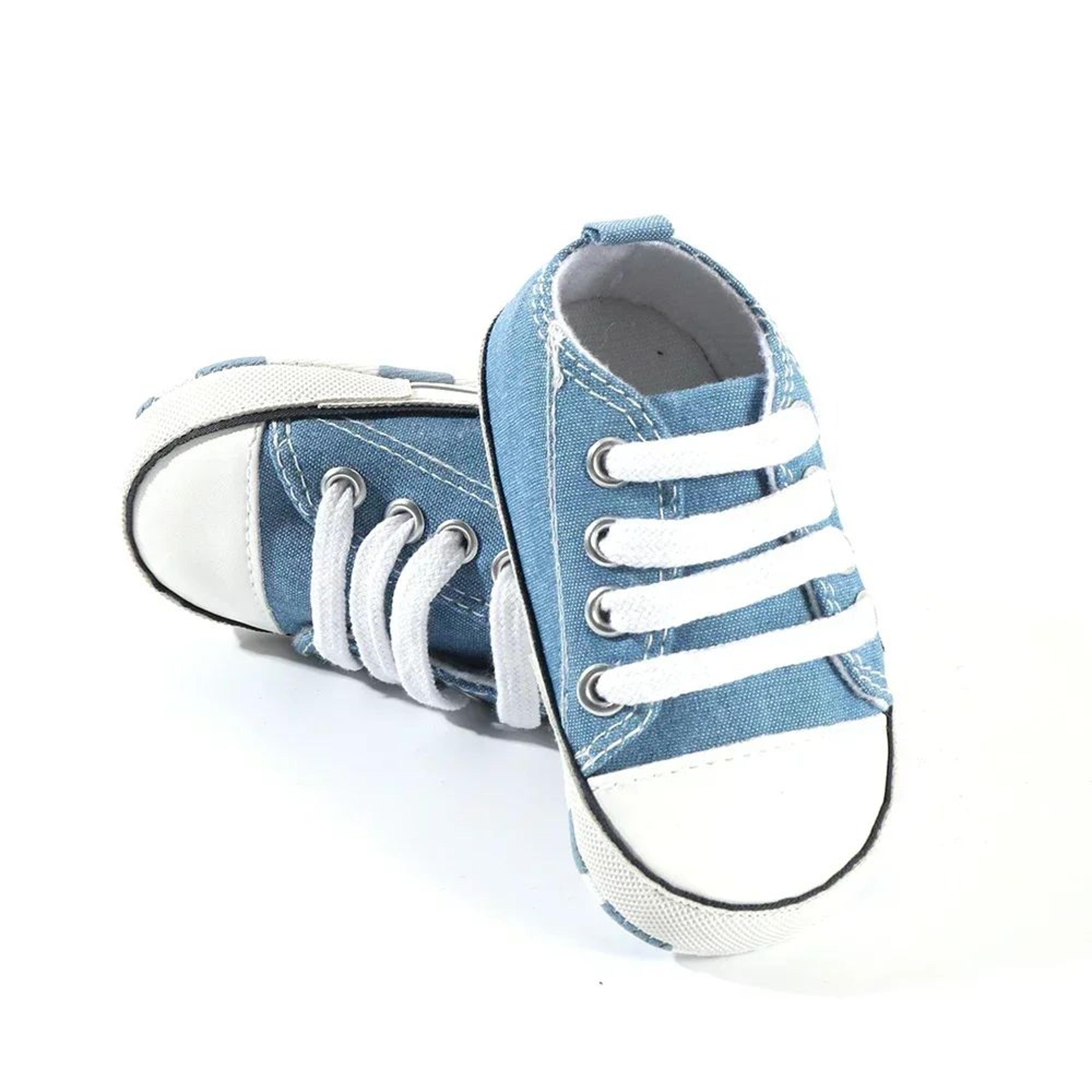 Classic Canvas Baby First Walker Sneakers  Soft Sole Newborn Prewalker Shoes 1