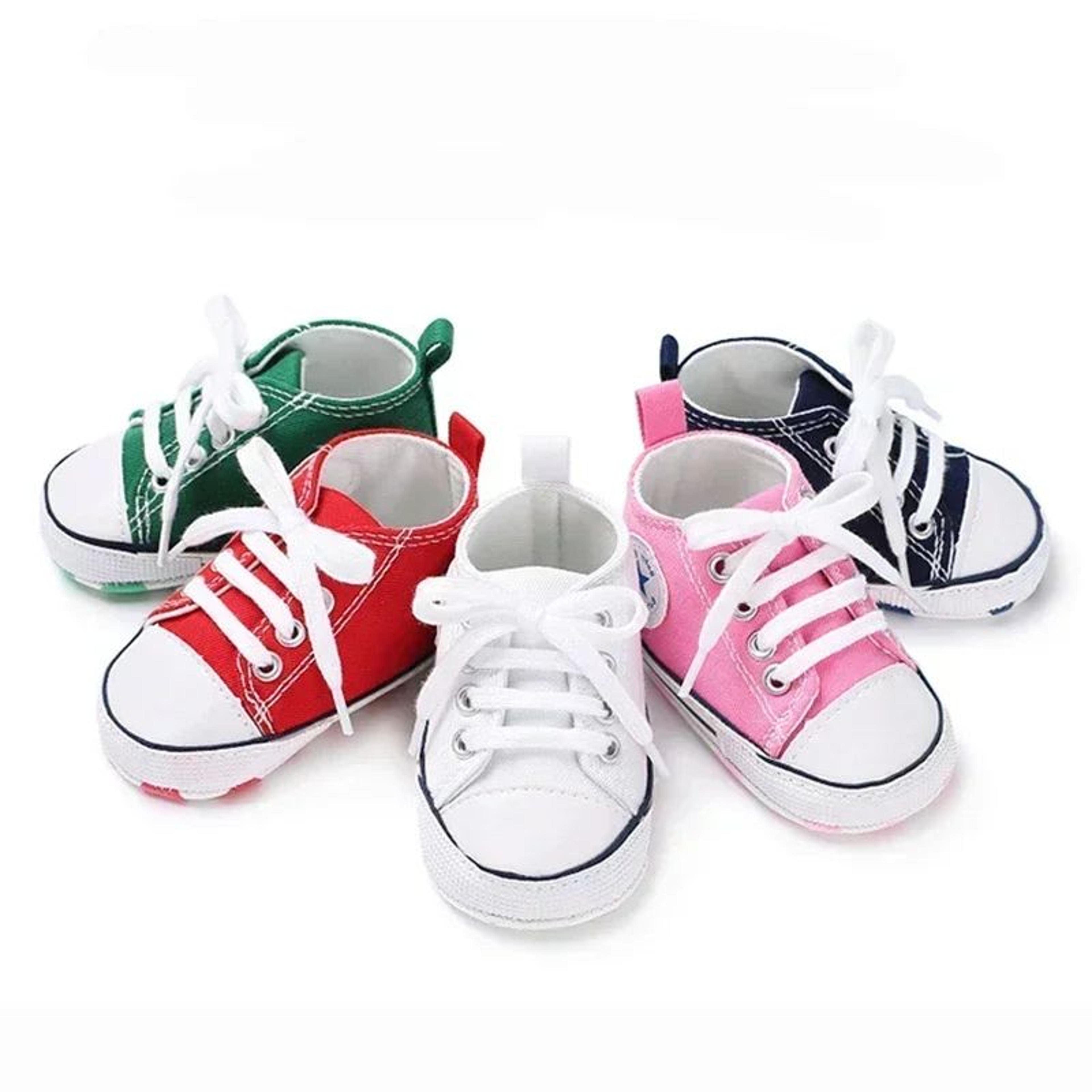 Classic Canvas Baby First Walker Sneakers  Soft Sole Newborn Prewalker Shoes 3