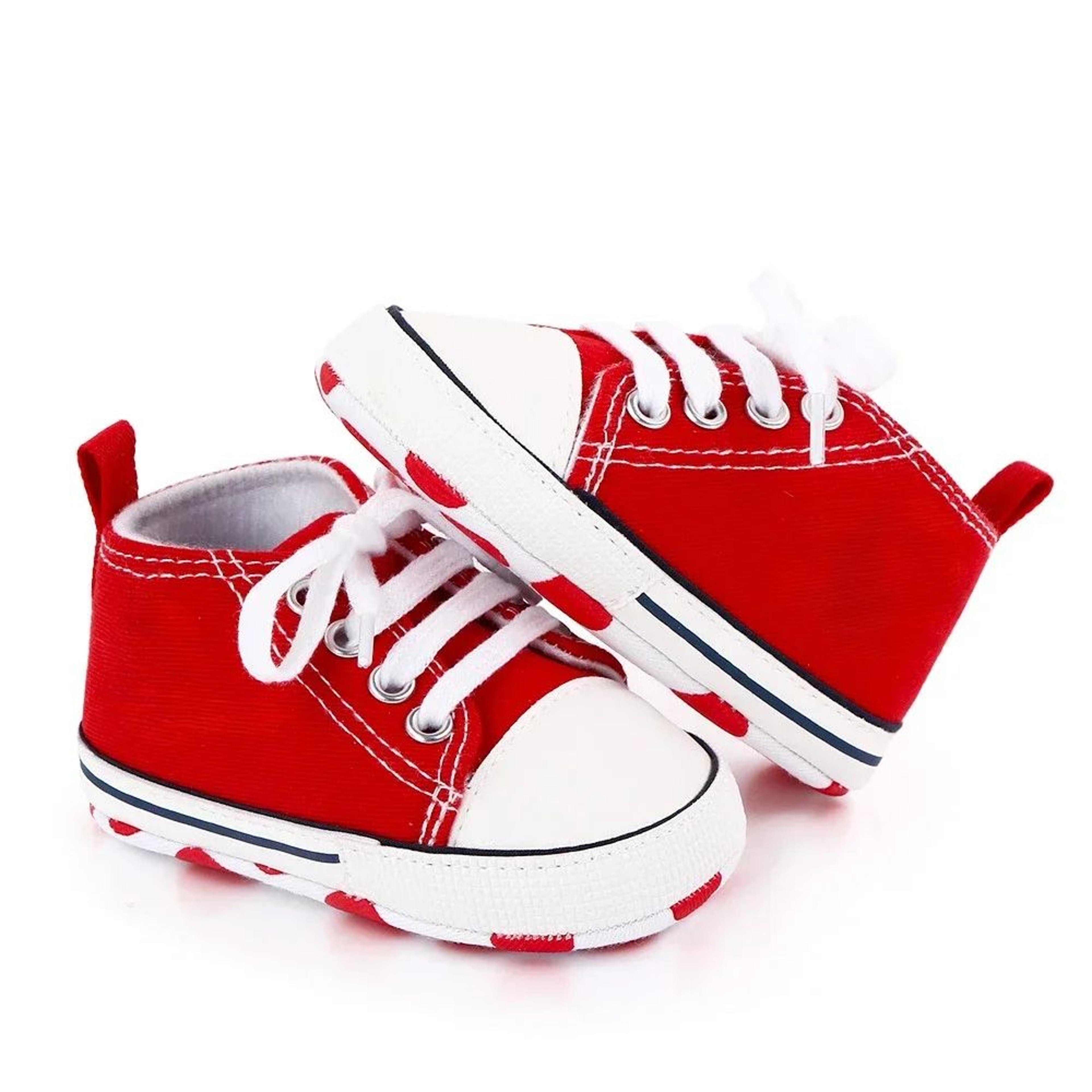 Classic Canvas Baby First Walker Sneakers  Soft Sole Newborn Prewalker Shoes 8