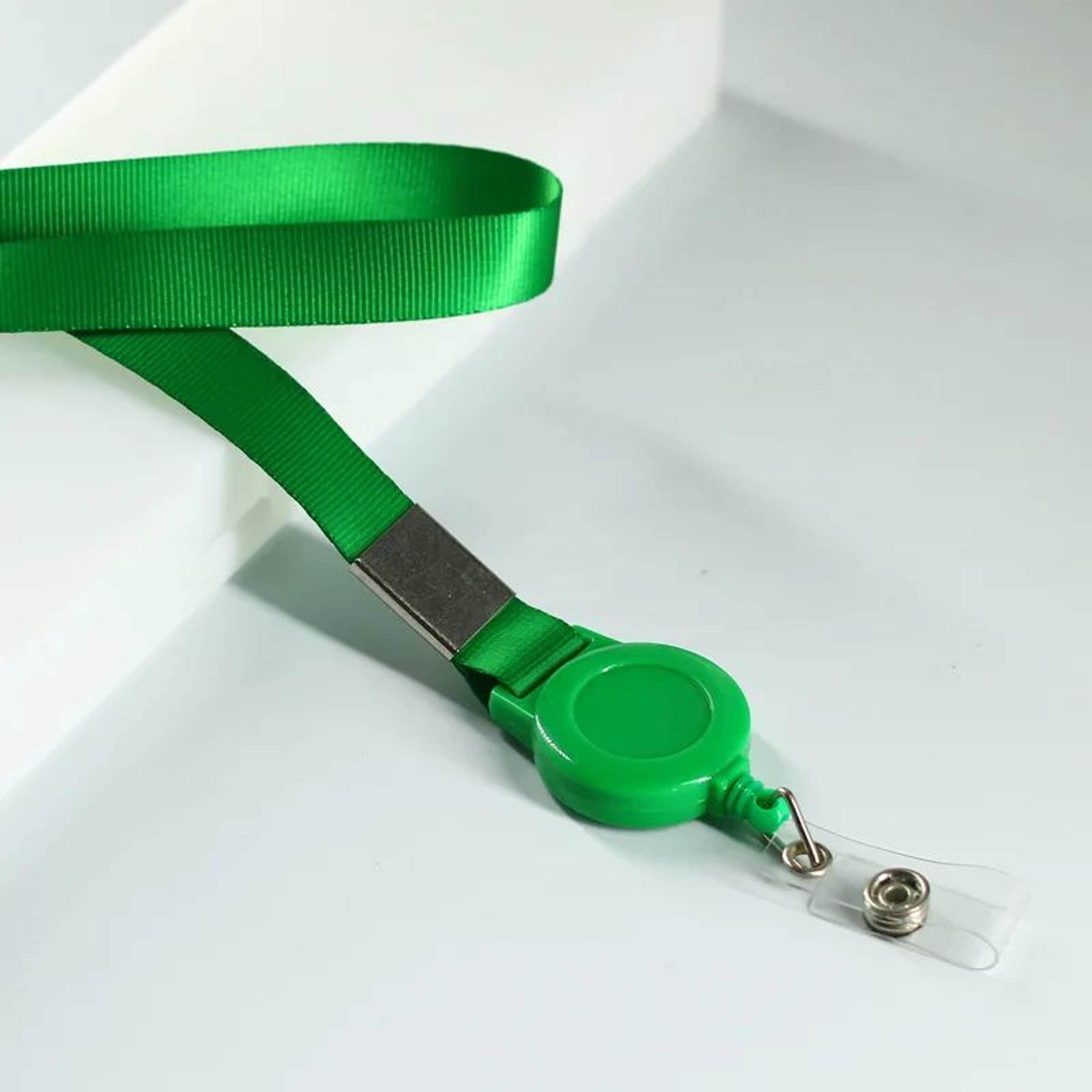 Retractable ID Badge Lanyard With Reel  Secure Neck Strap ID Card Holder For Work  School 4