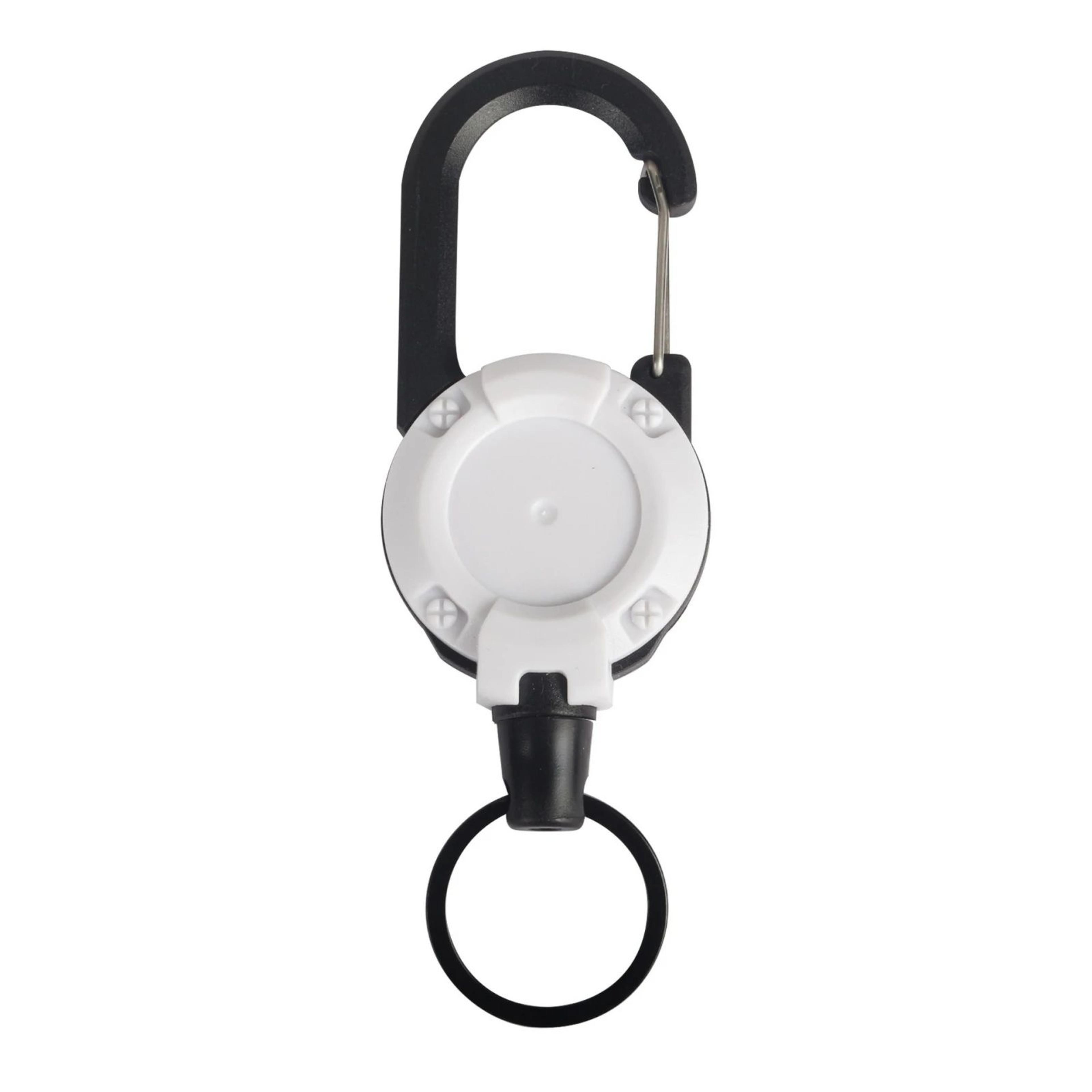 Heavy Duty Retractable Keychain With Steel Wire And Carabiner Clip 6
