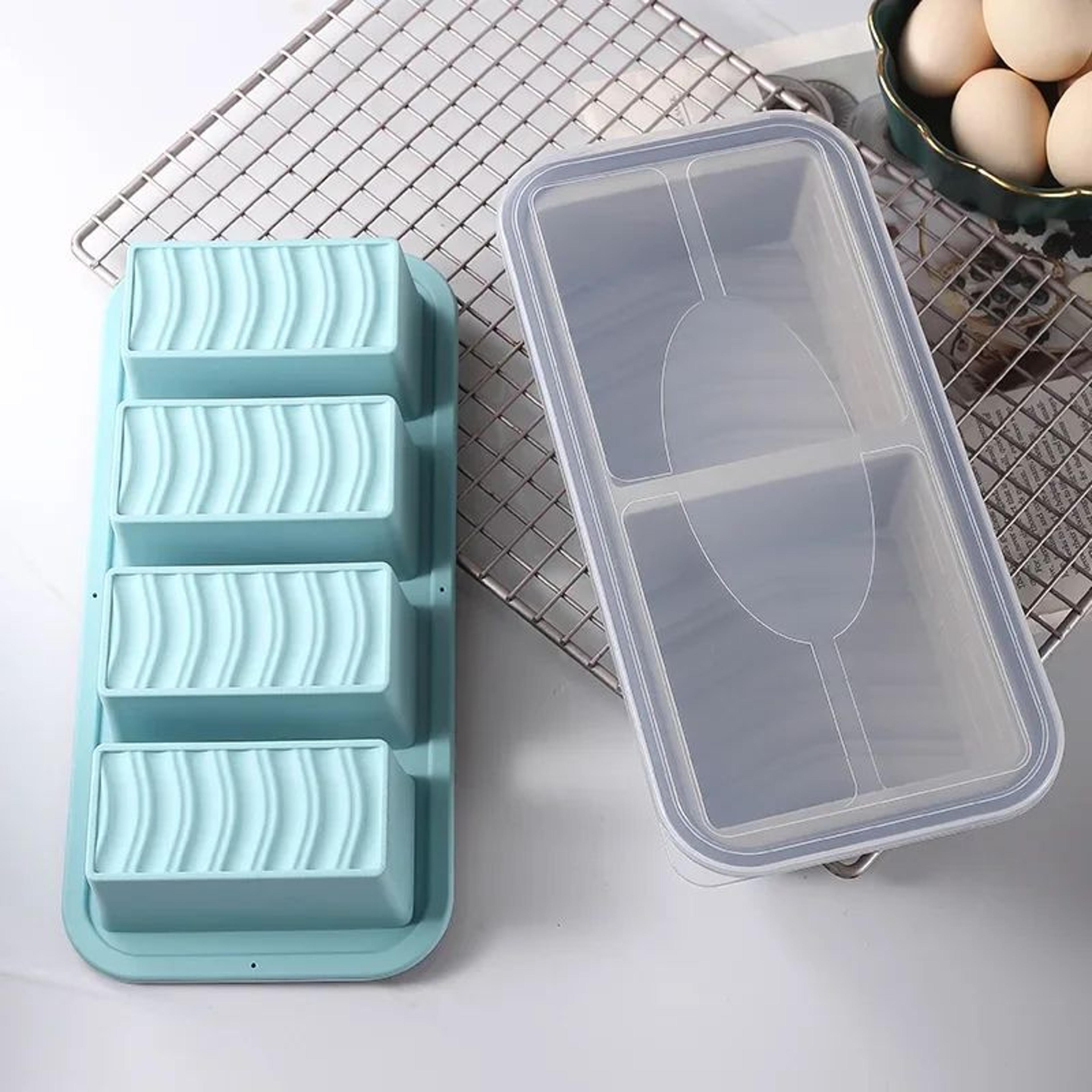 PortionPro Silicone Freezer Tray With Lid For Meal Prep  Soup Cubes 3