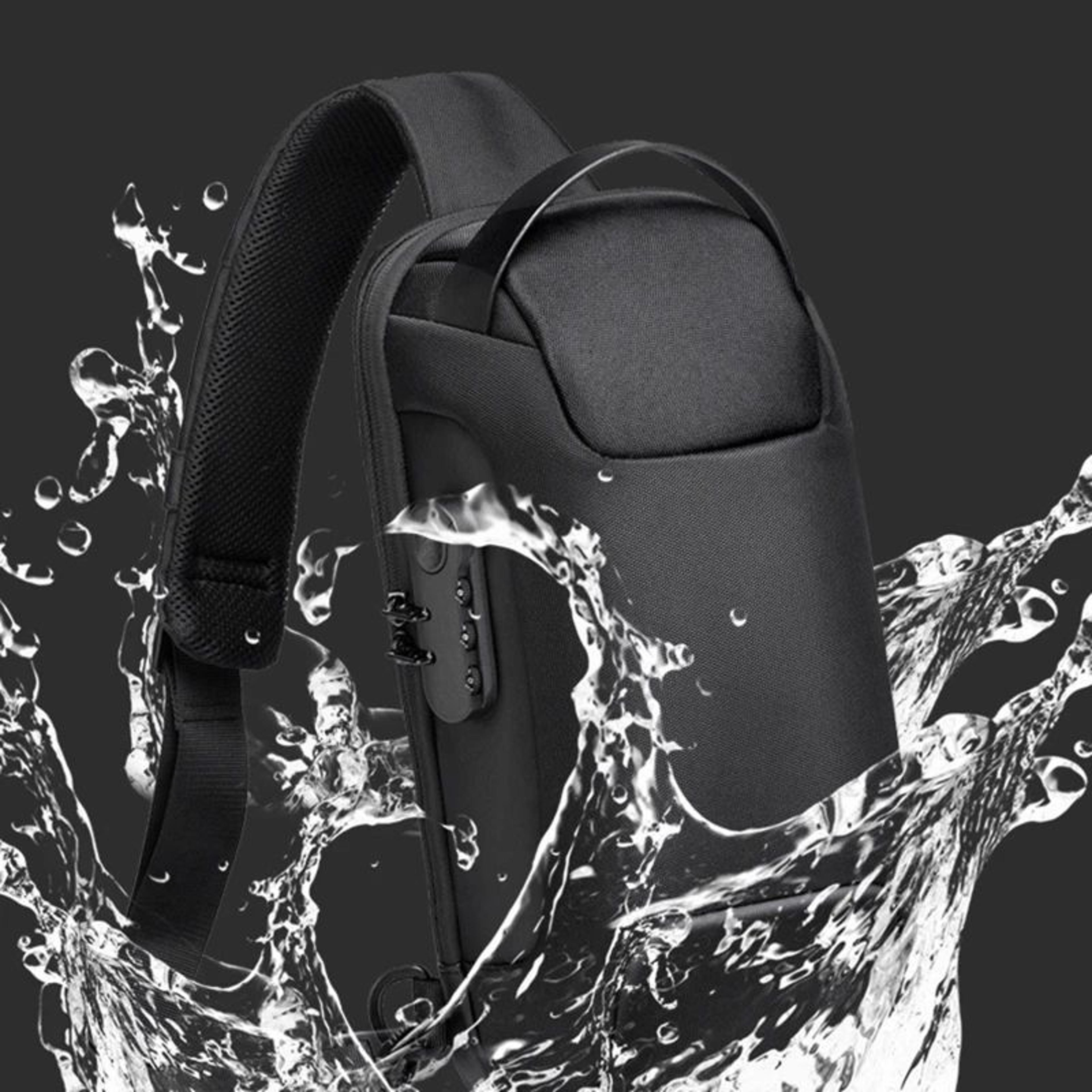 AntiTheft USB Charging Waterproof Crossbody Sling Bag For Men 4