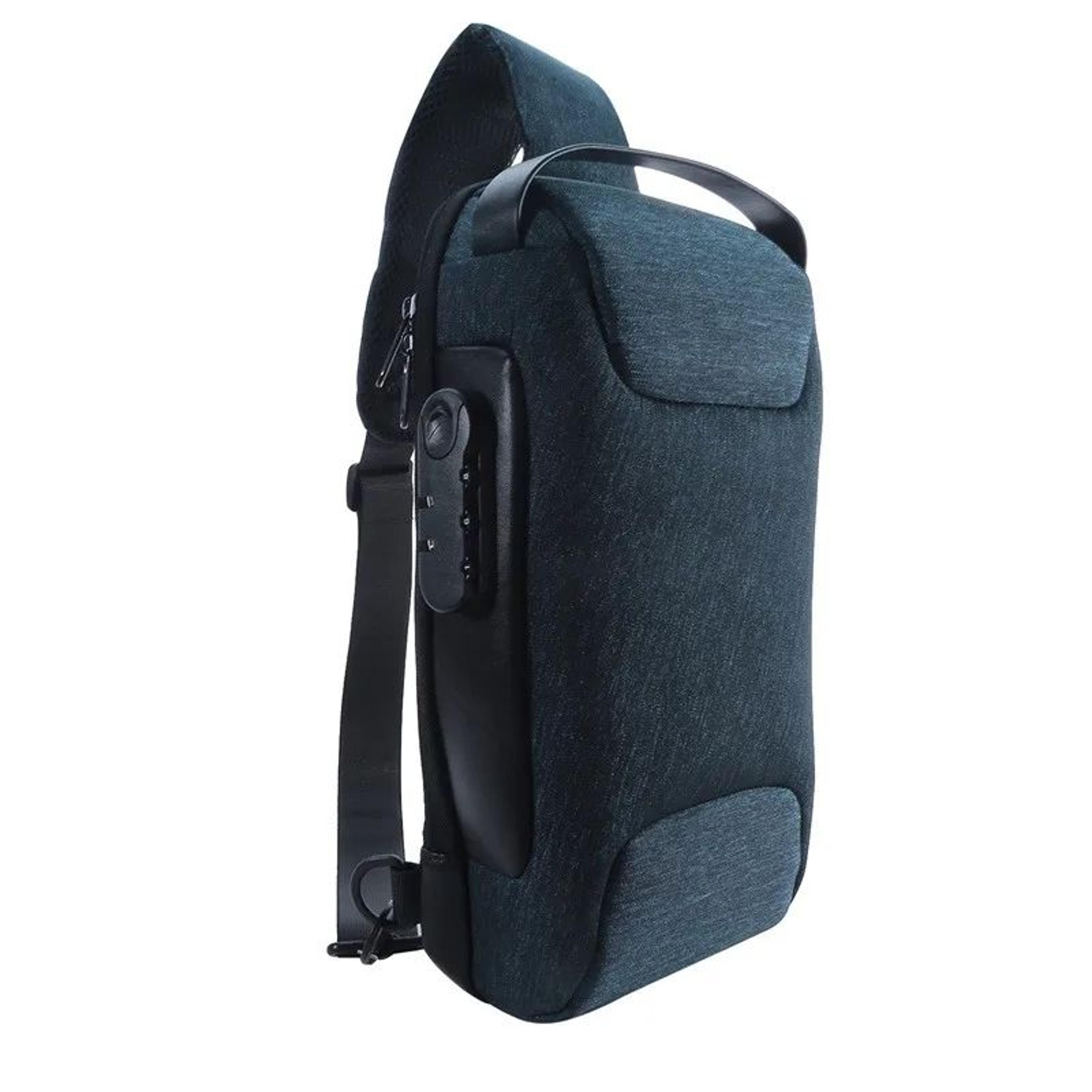 AntiTheft USB Charging Waterproof Crossbody Sling Bag For Men 6