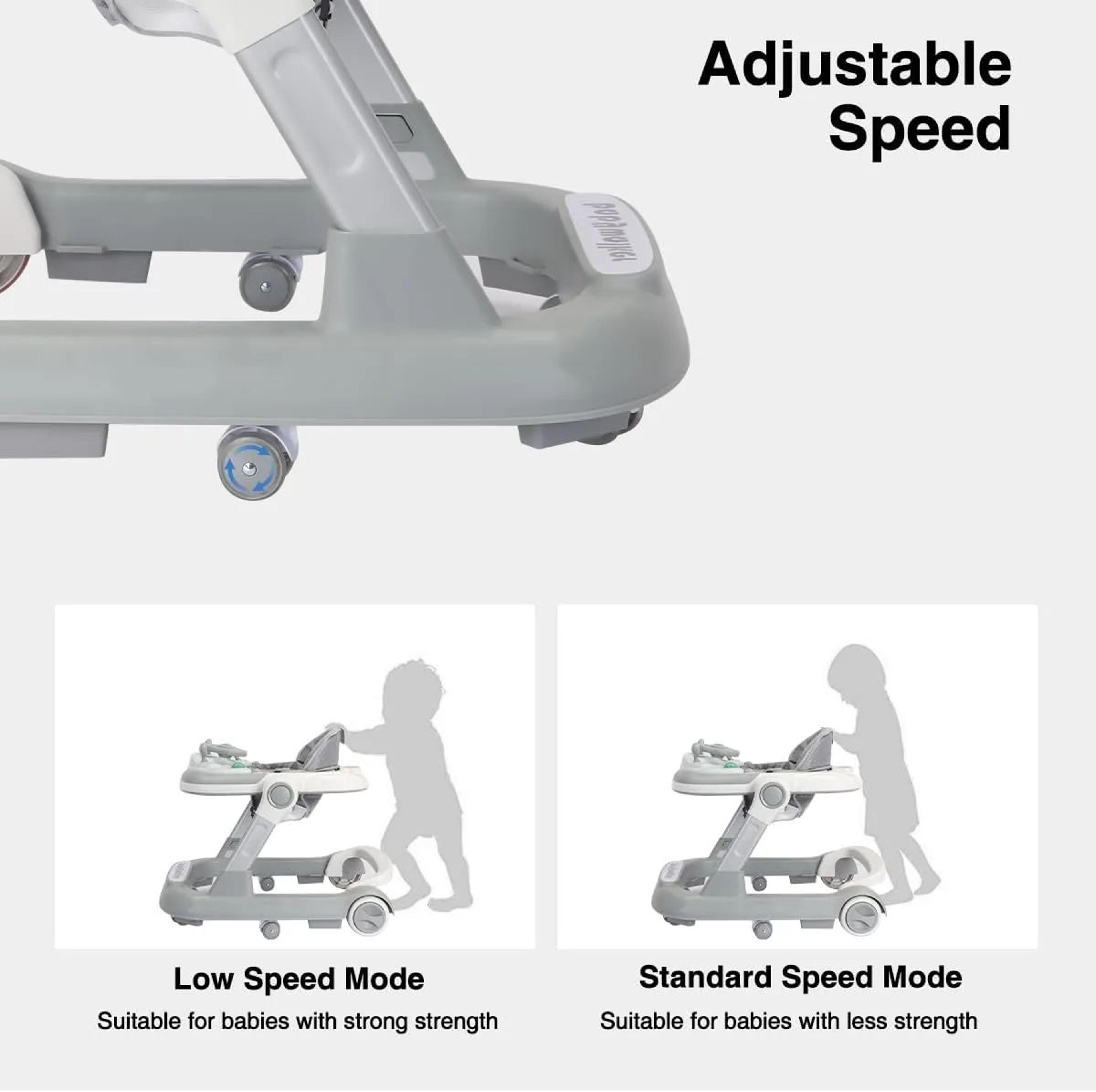 2in1 Foldable Baby Walker With Tray  Music Activity Center 4