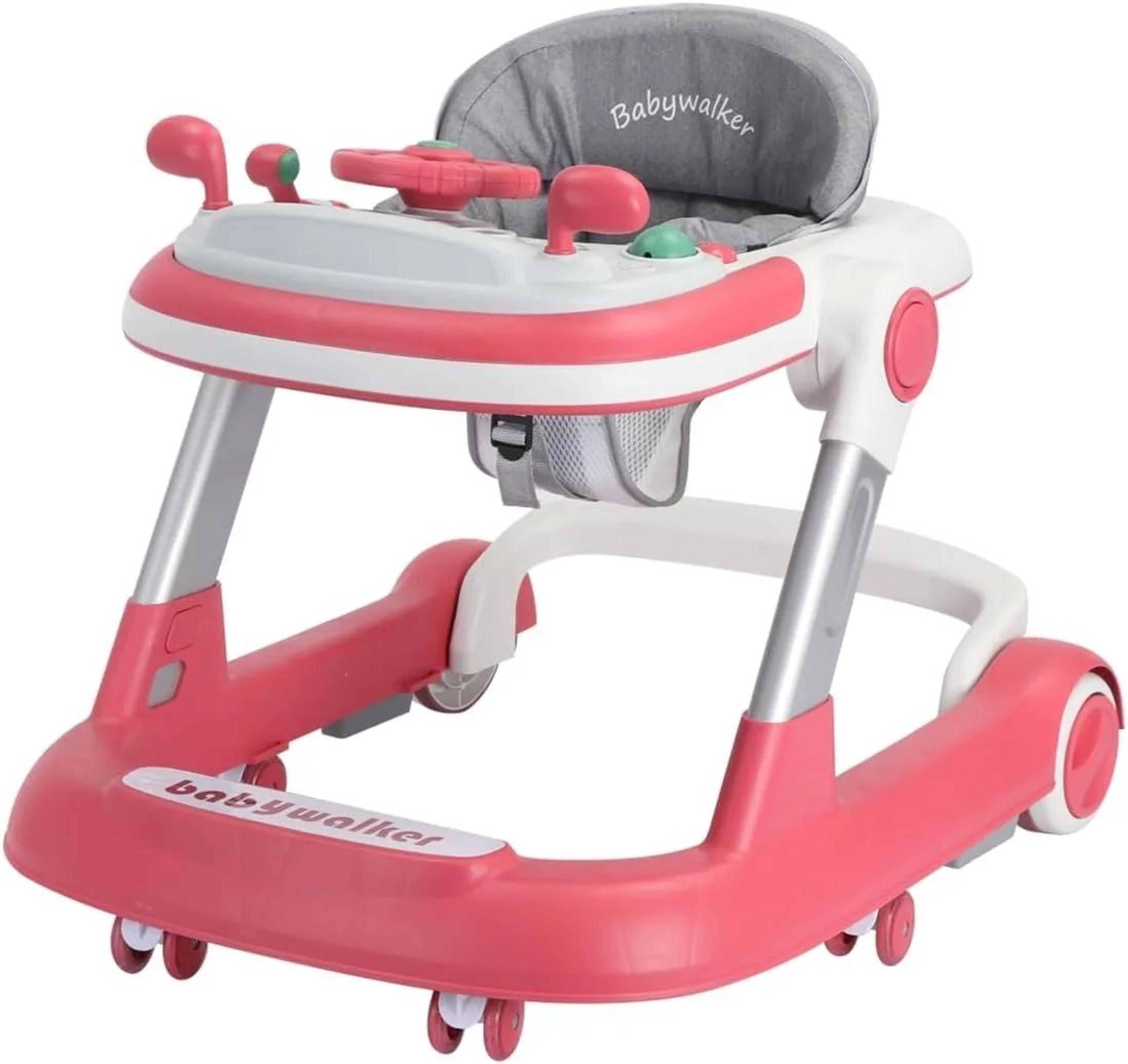 2in1 Foldable Baby Walker With Tray  Music Activity Center 9