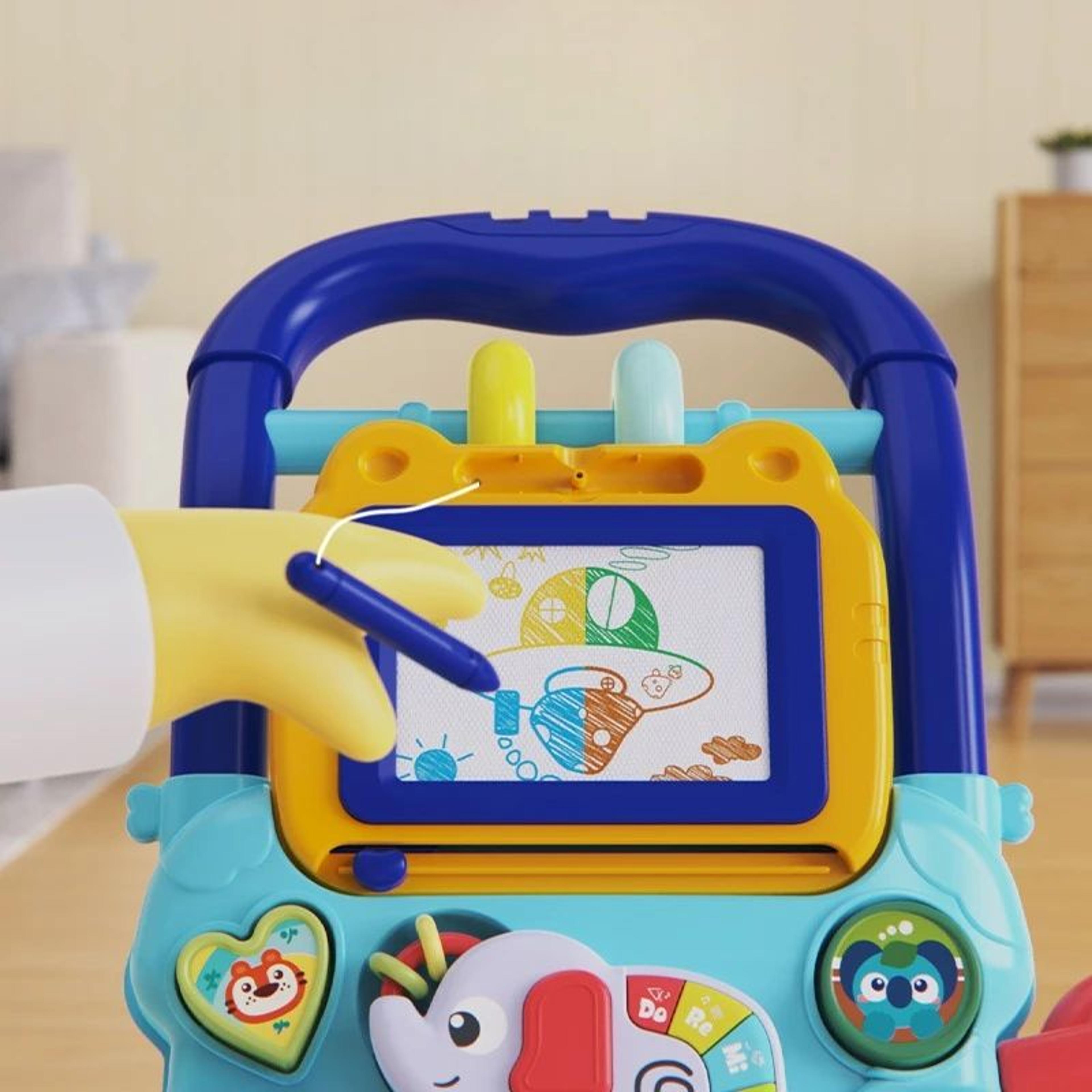 SmartStride Adjustable Baby Walker Push Toy With Music  Lights 2