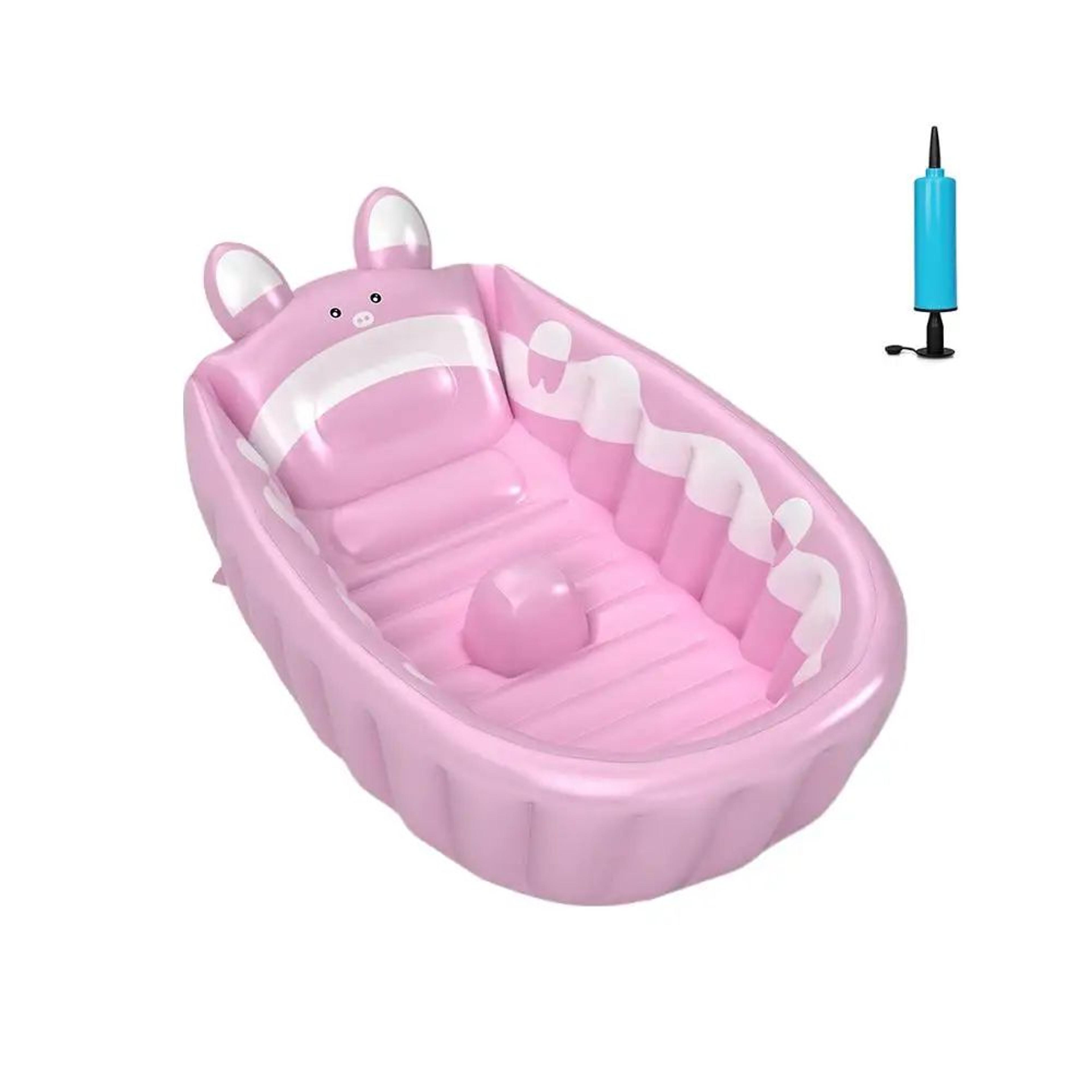 SoftSplash Inflatable Baby Bathtub  Portable Kids Bath Pool For Safe  Fun Bath Time 5
