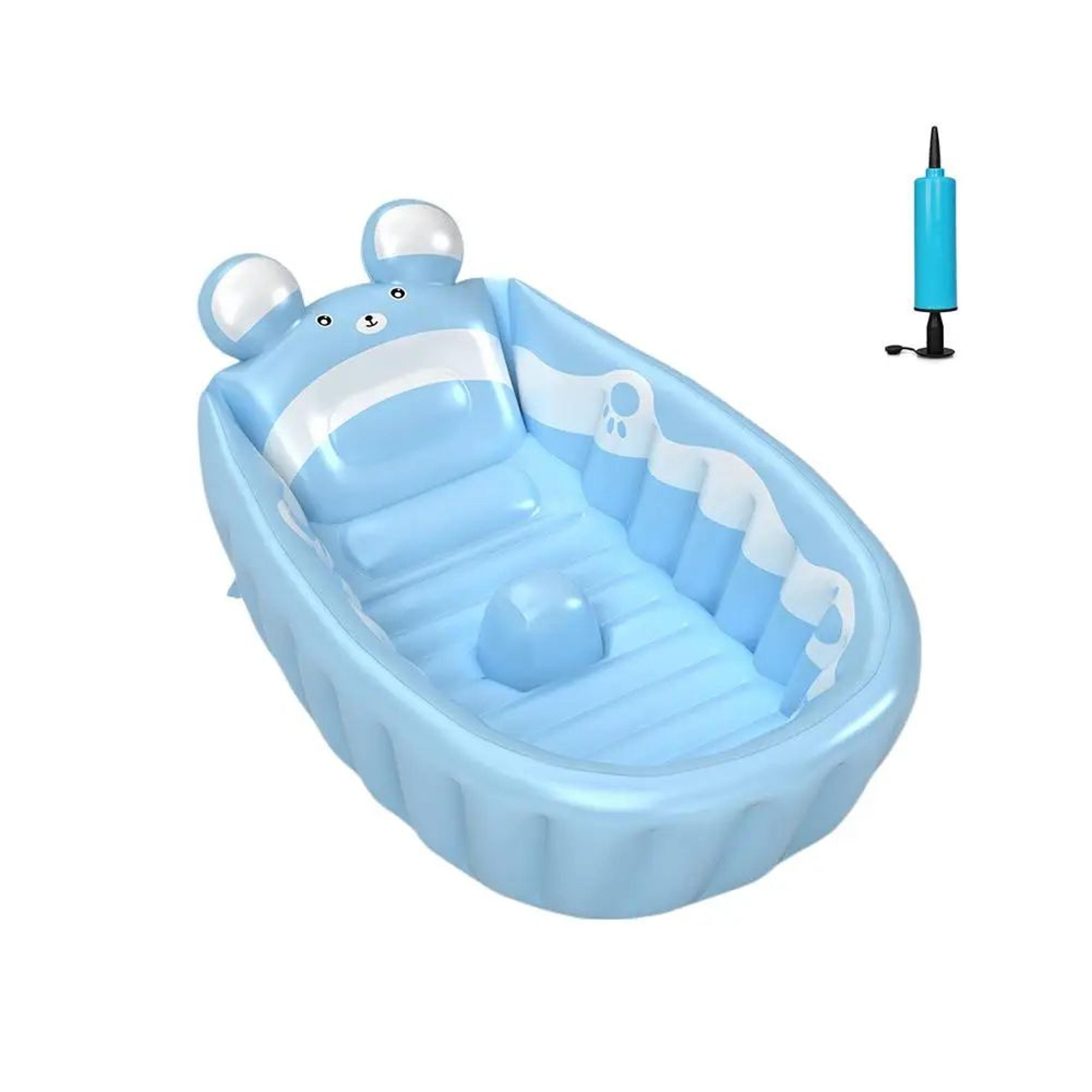 SoftSplash Inflatable Baby Bathtub  Portable Kids Bath Pool For Safe  Fun Bath Time 6