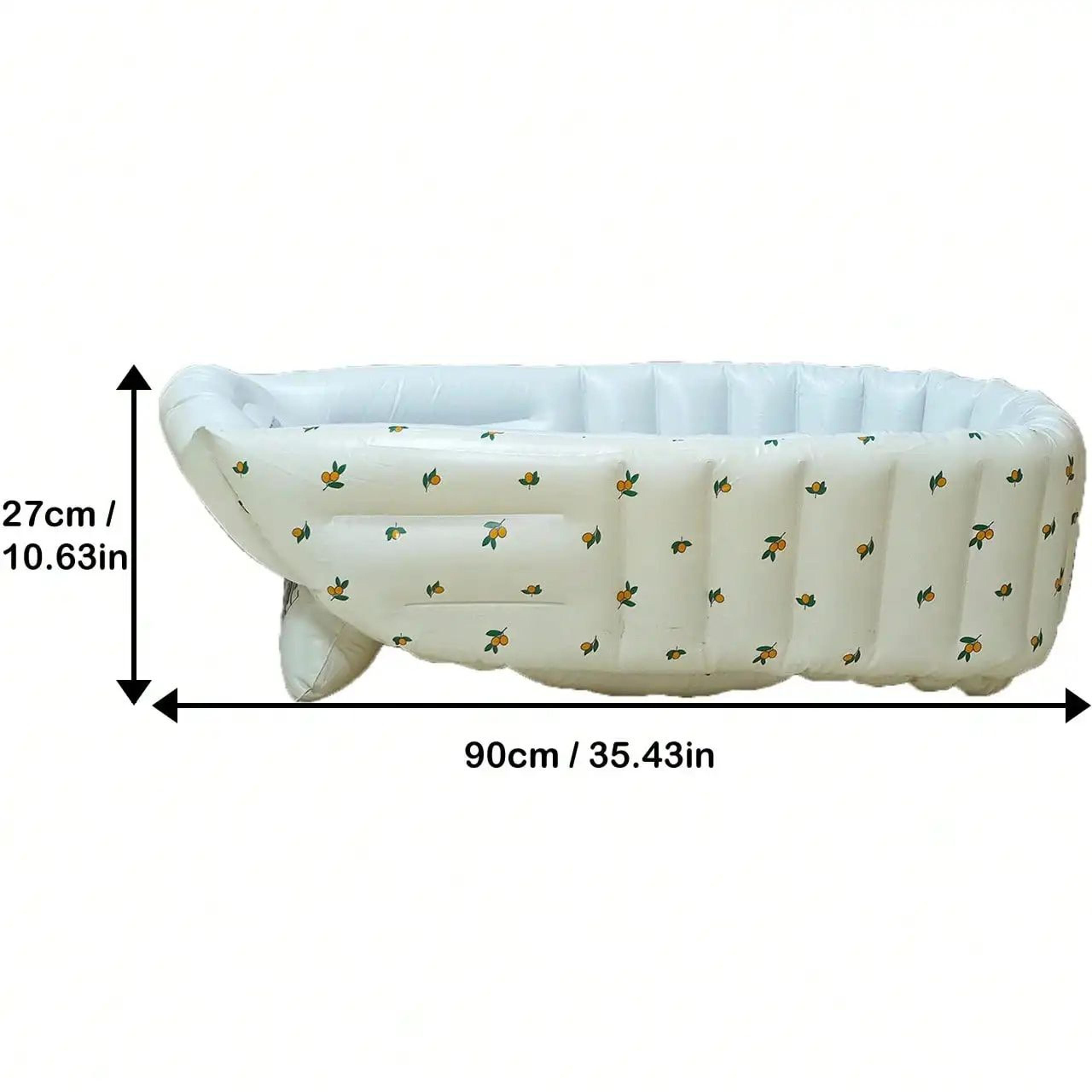 Inflatable Baby Bathtub Portable Toddler Bath Tub With NonSlip Base 6