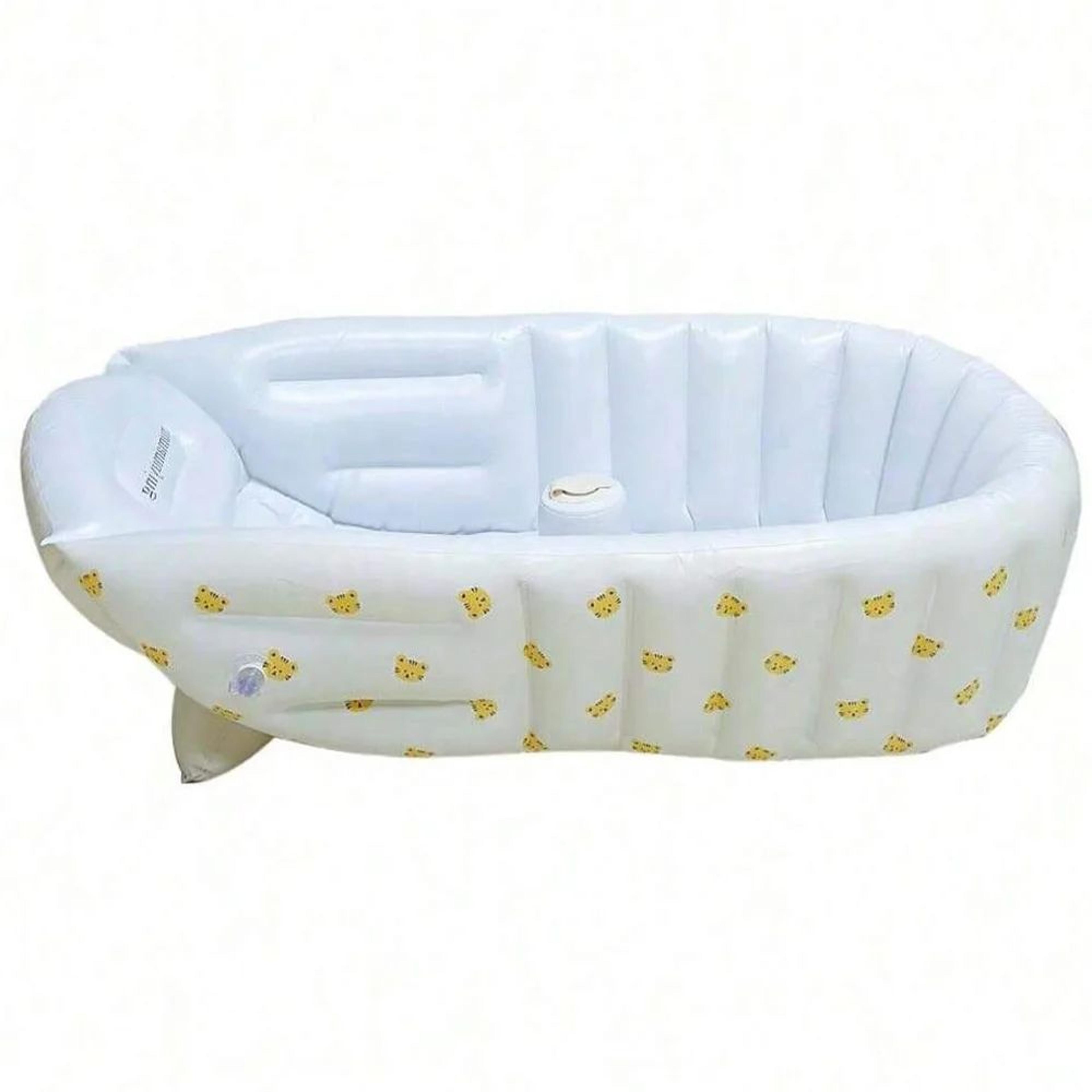 Inflatable Baby Bathtub Portable Toddler Bath Tub With NonSlip Base 5