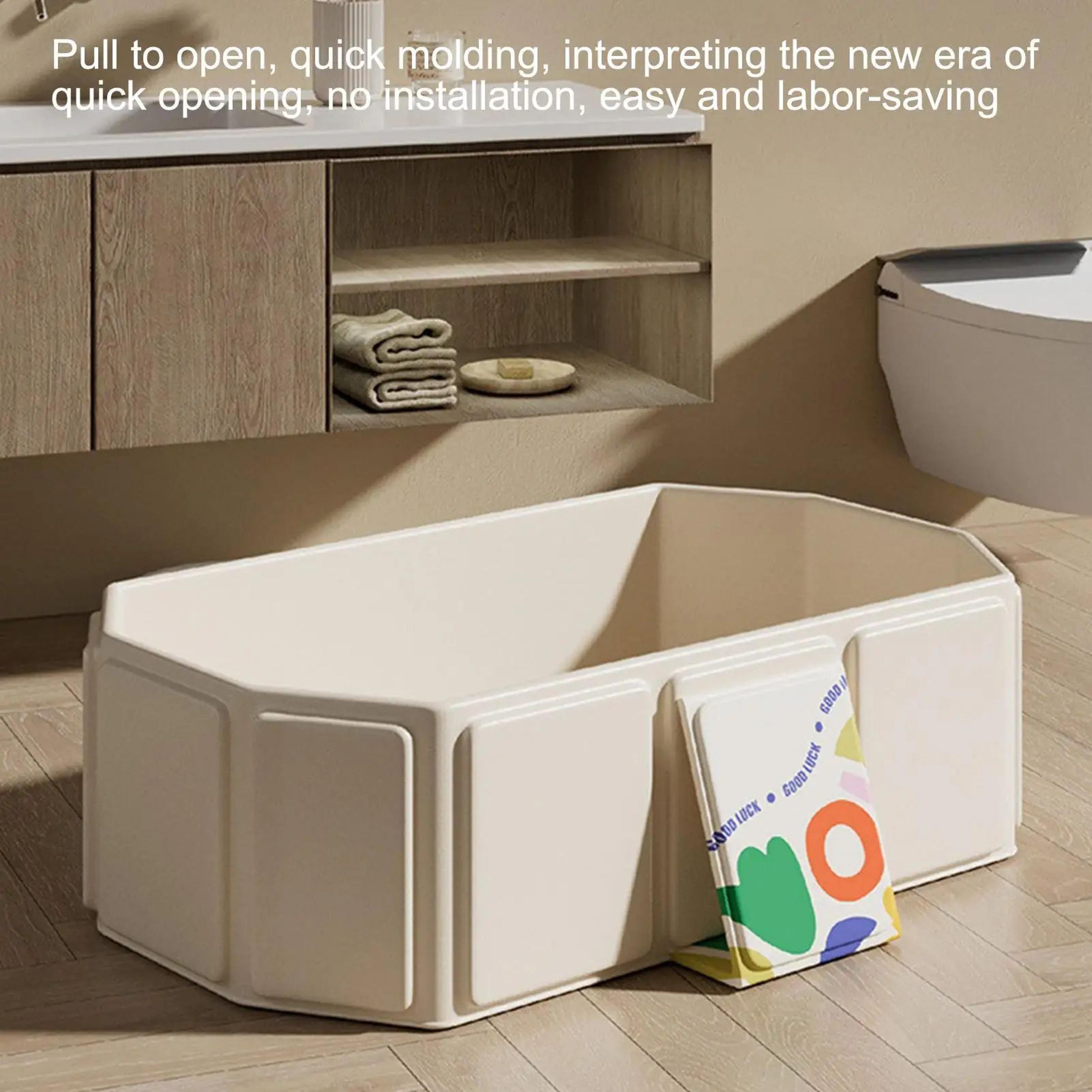 foldable baby bathtub – portable inflatable large baby bath tub for safe & comfortable bath time