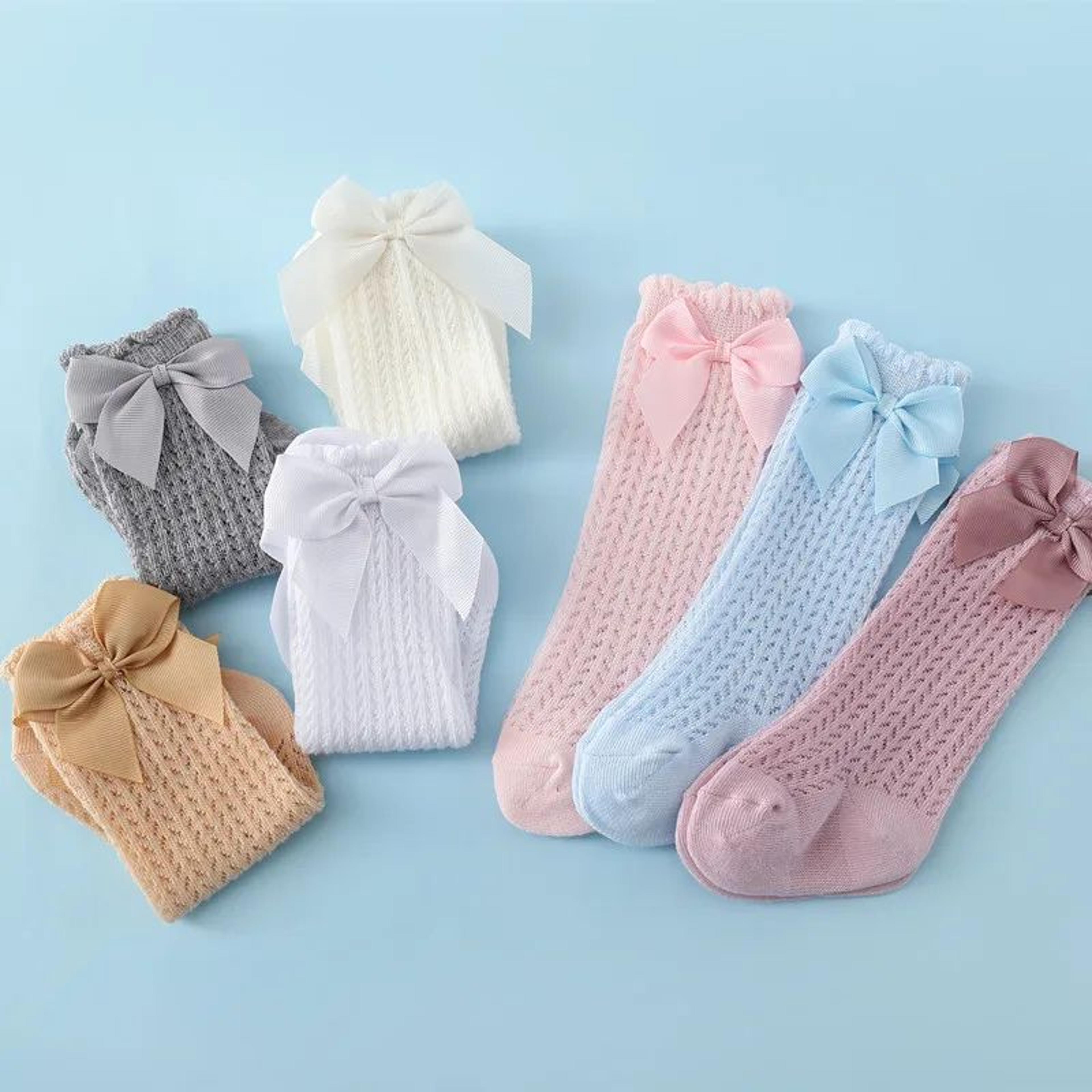Soft Bow Mesh Baby Knee Socks For Infants  Toddlers 3