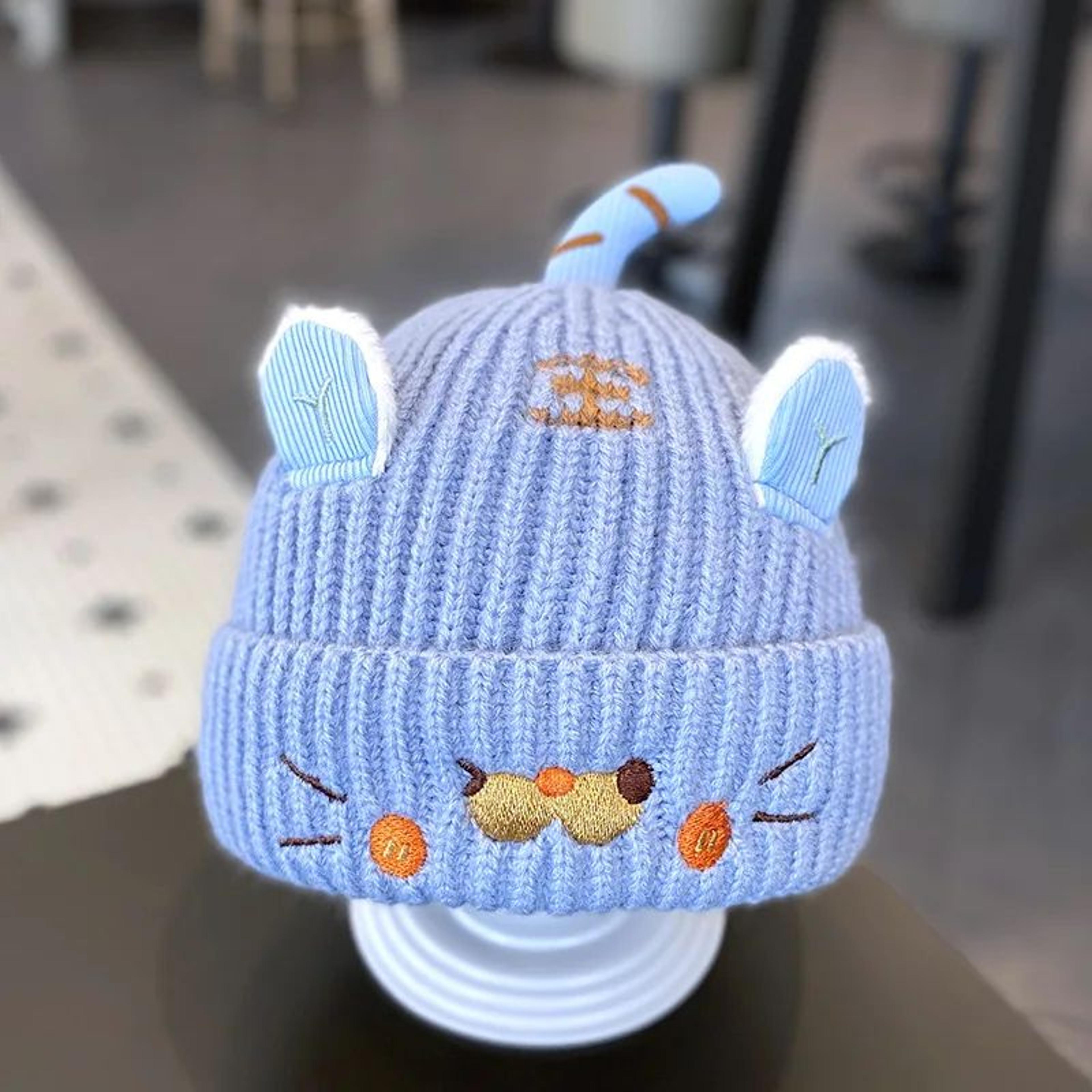 Cute Tiger Baby Tiger Hat  Warm Knitted Baby Hat With Ear Protection For Babies  Toddlers 1