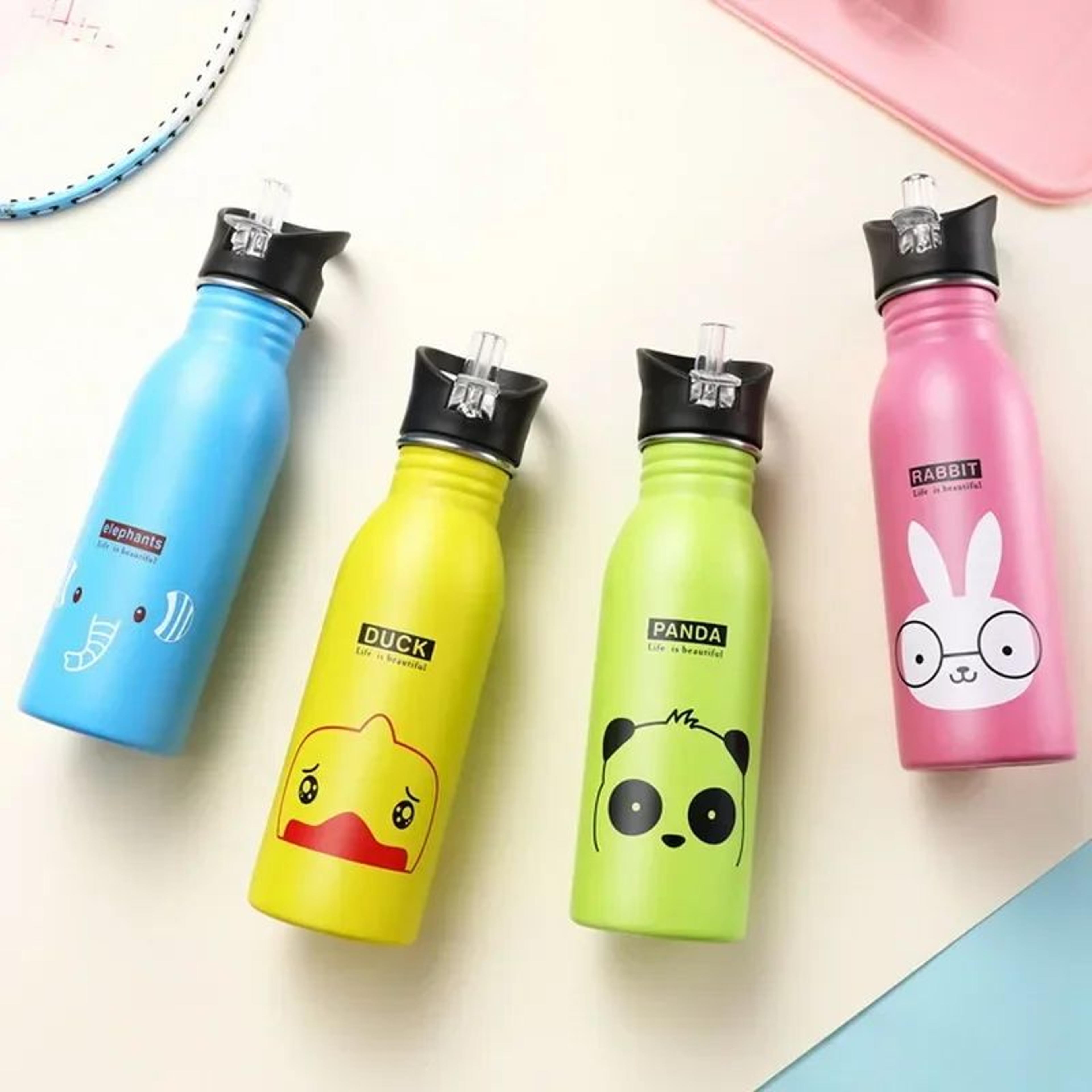 kids stainless steel water bottle 500ml leakproof sports bottle for school & outdoor adventures